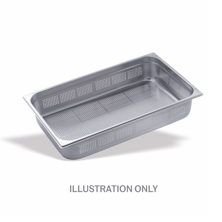 200mm Deep 1/3 Stainless Steel Perforated Gastronorm