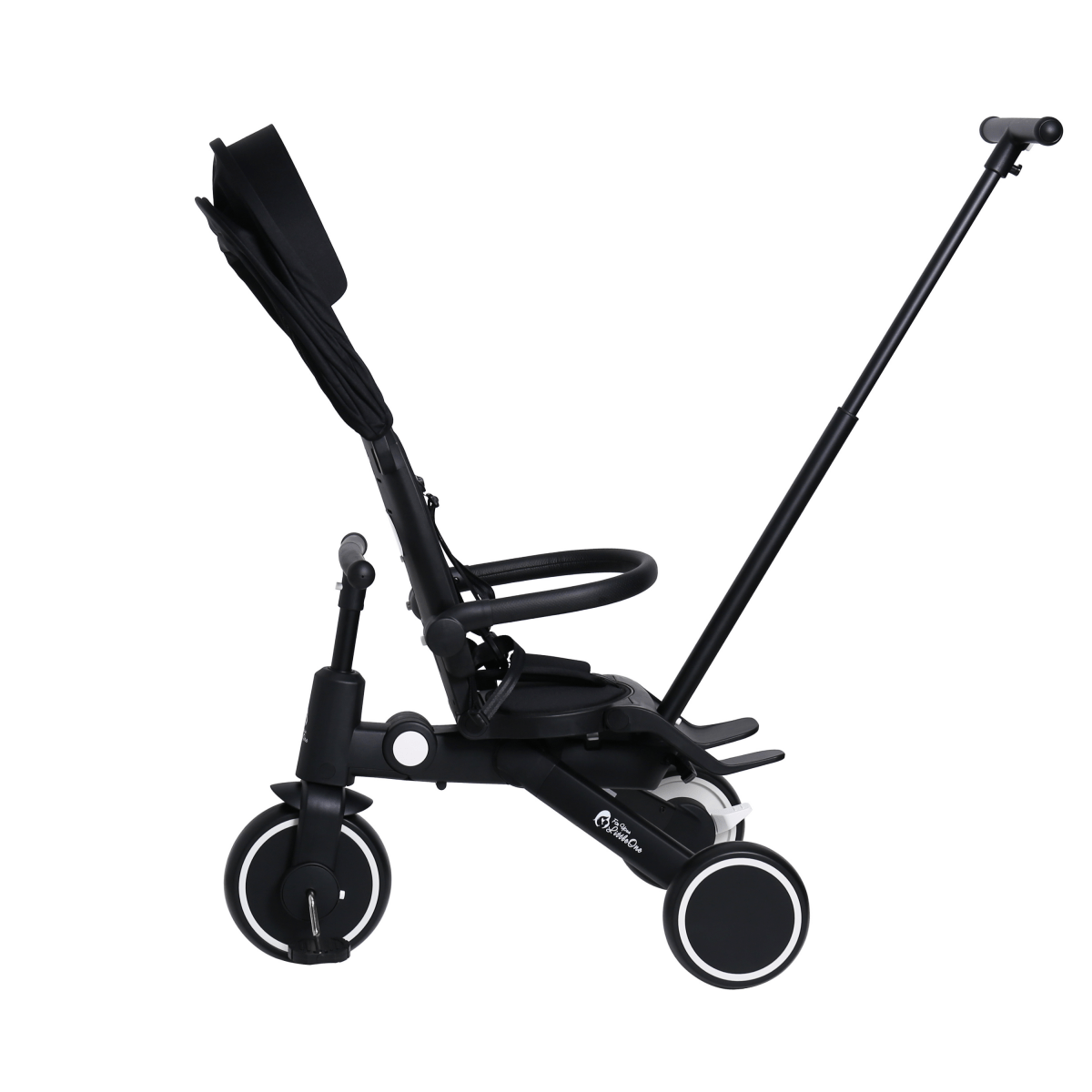 Foryourlittleone Xplor 6 in 1 Foldable Trike - Jet Black (10m-4y)