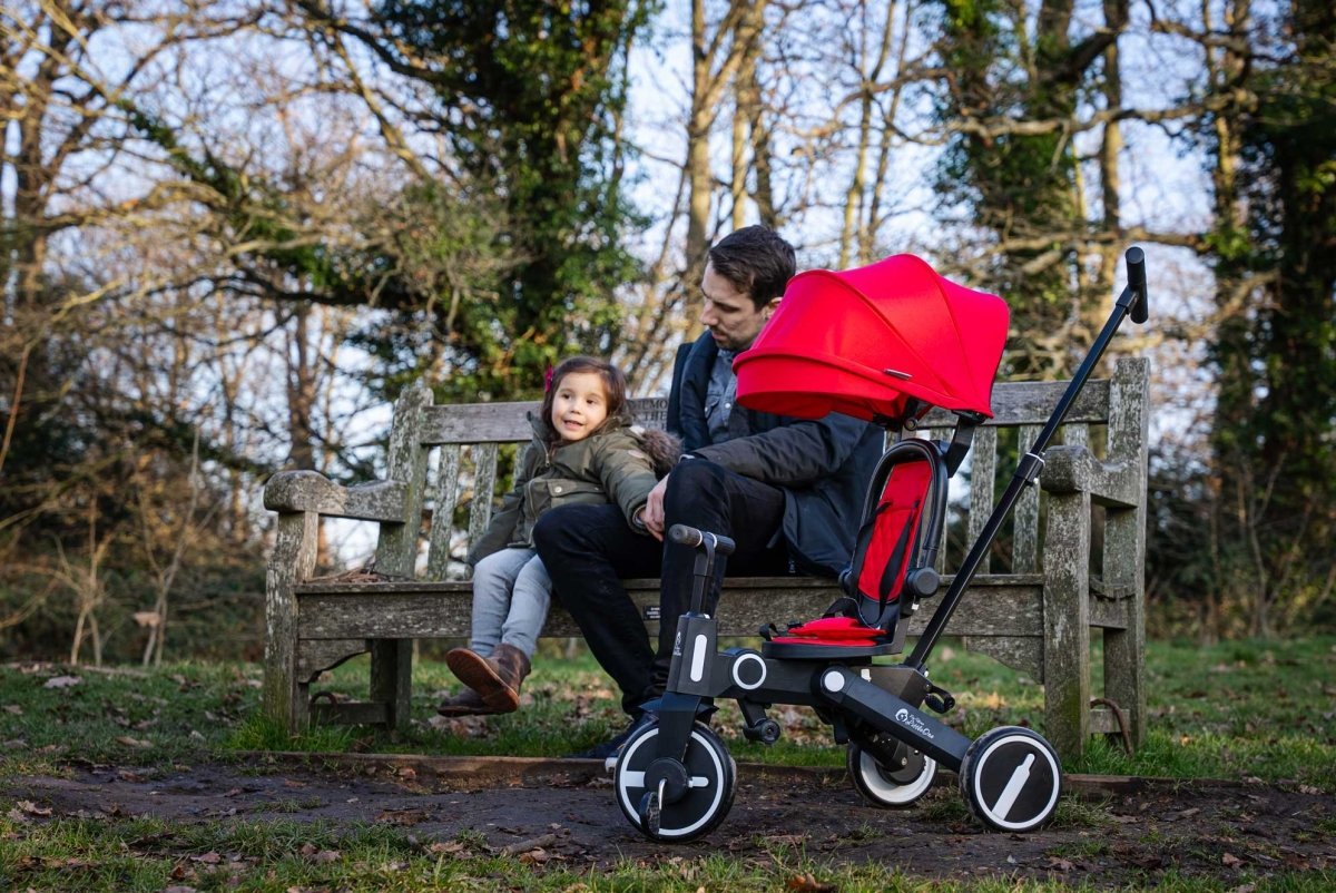 Foryourlittleone Xplor 6 in 1 Foldable Trike - Pastel Pink (10m-4y)