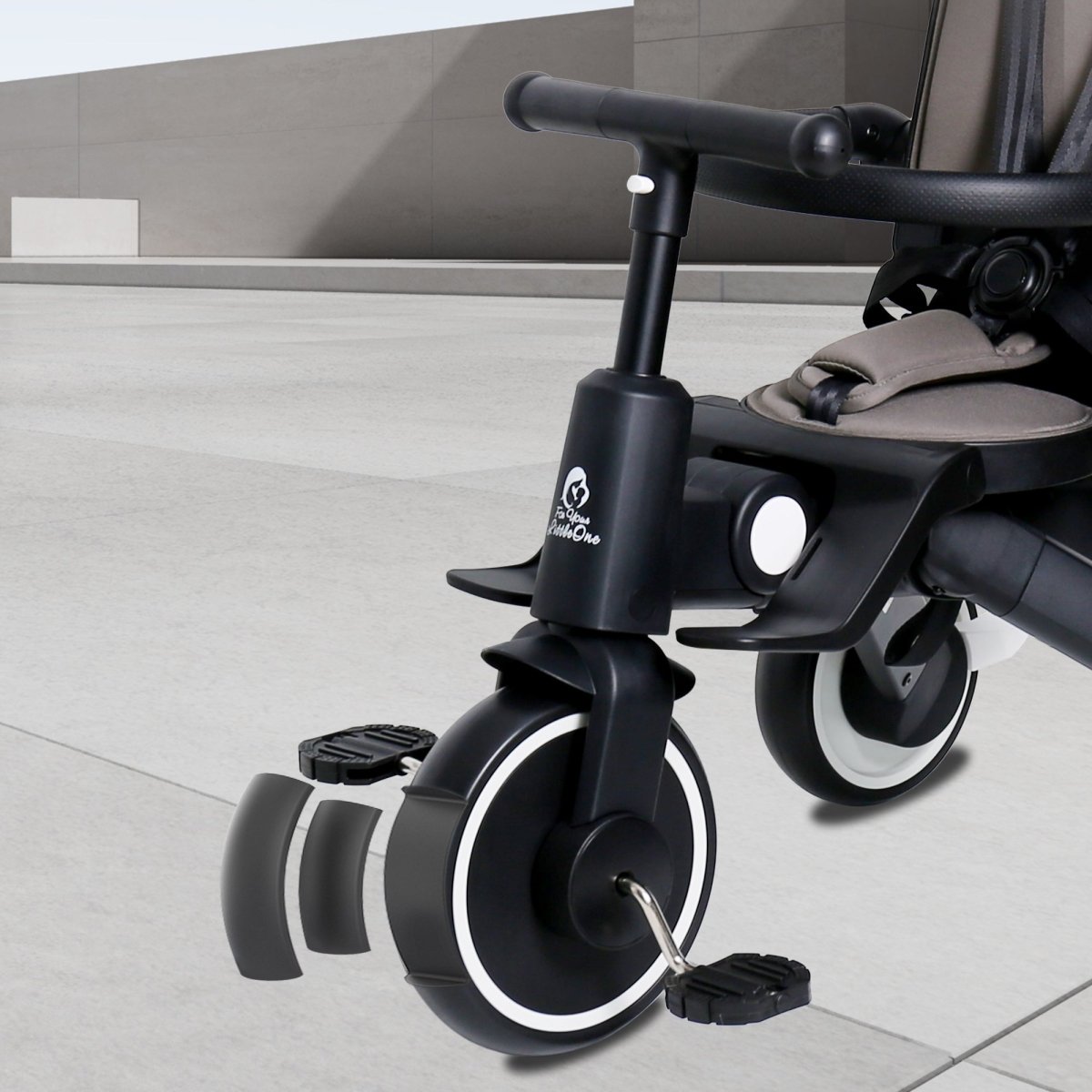 Foryourlittleone Xplor Ultimate 6 in 1 Foldable Trike - Grey Olive (10m-4y)
