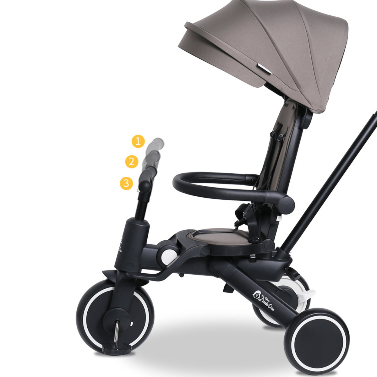 Foryourlittleone Xplor Ultimate 6 in 1 Foldable Trike - Pastel Pink (10m-4y)