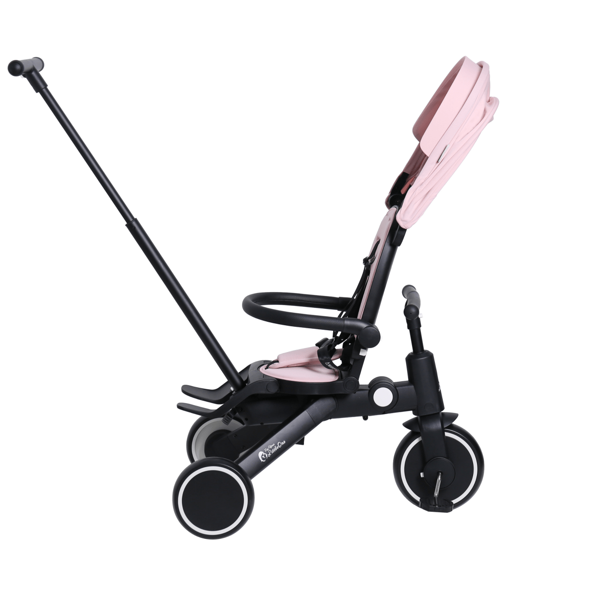 Foryourlittleone Xplor Ultimate 6 in 1 Foldable Trike - Pastel Pink (10m-4y)