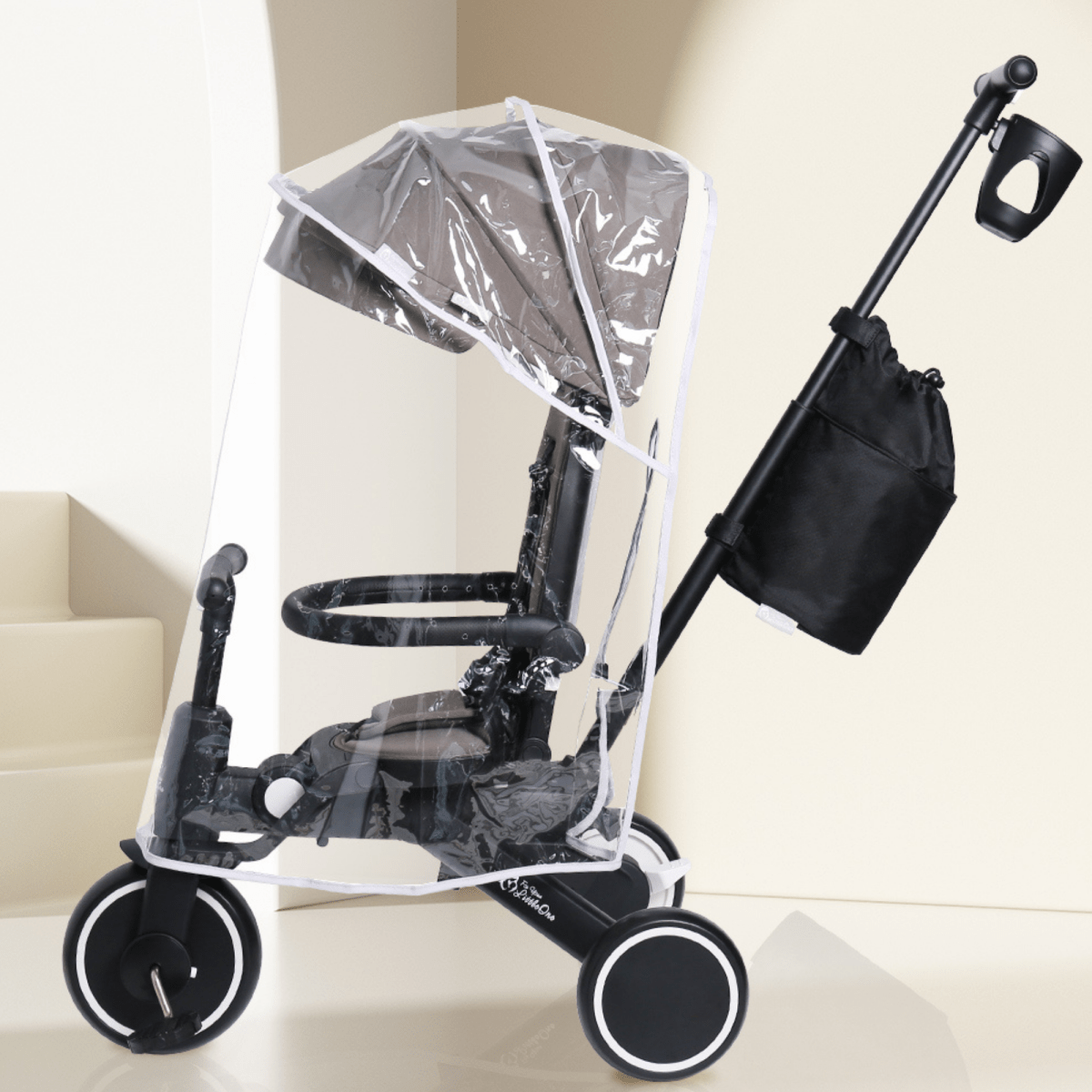 Foryourlittleone Xplor Plus 6 in 1 Foldable Trike - Pastel Pink (10m-4y)