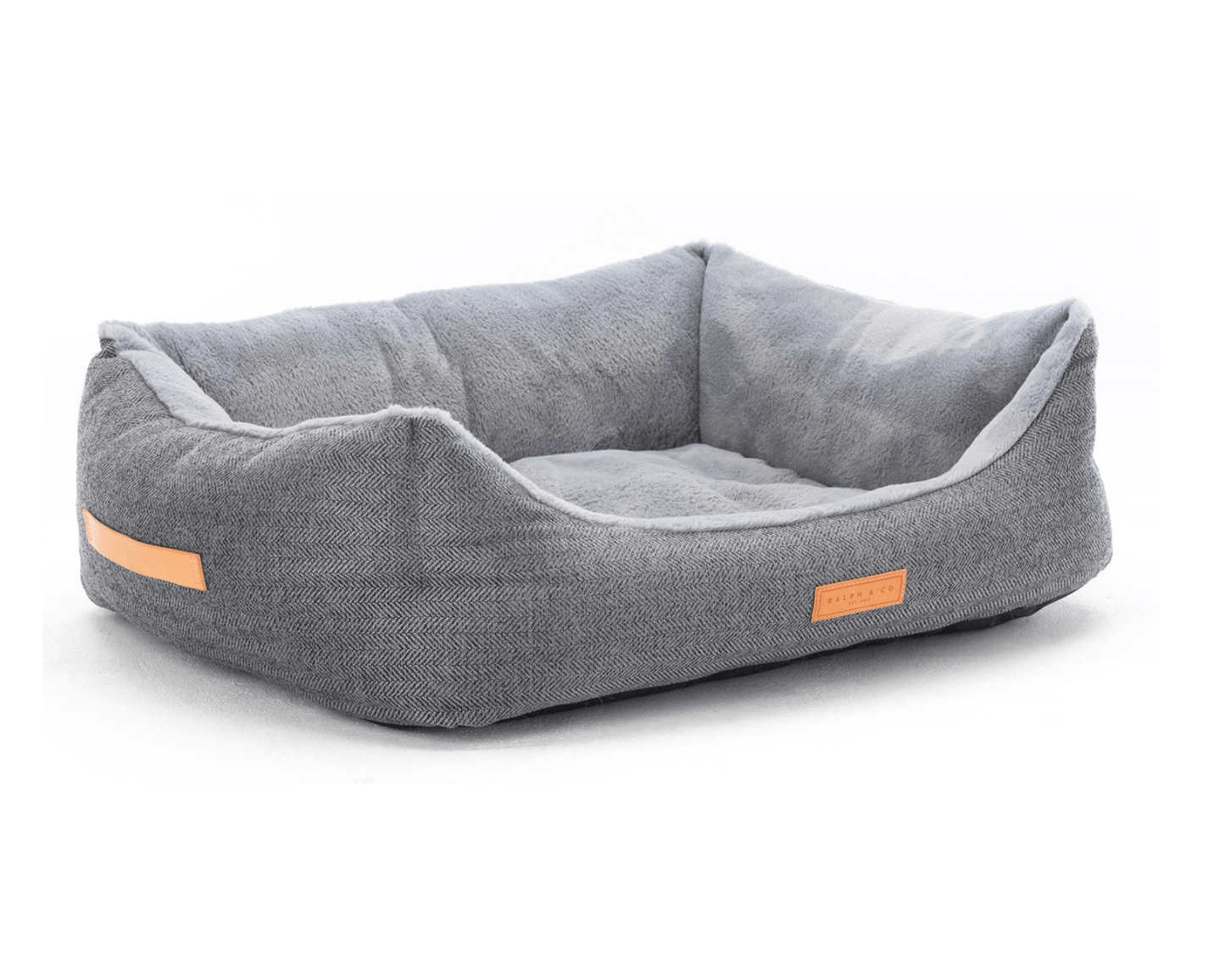 THE BALMORAL | LUXURY HERRINGBONE BOLSTER DOG BED