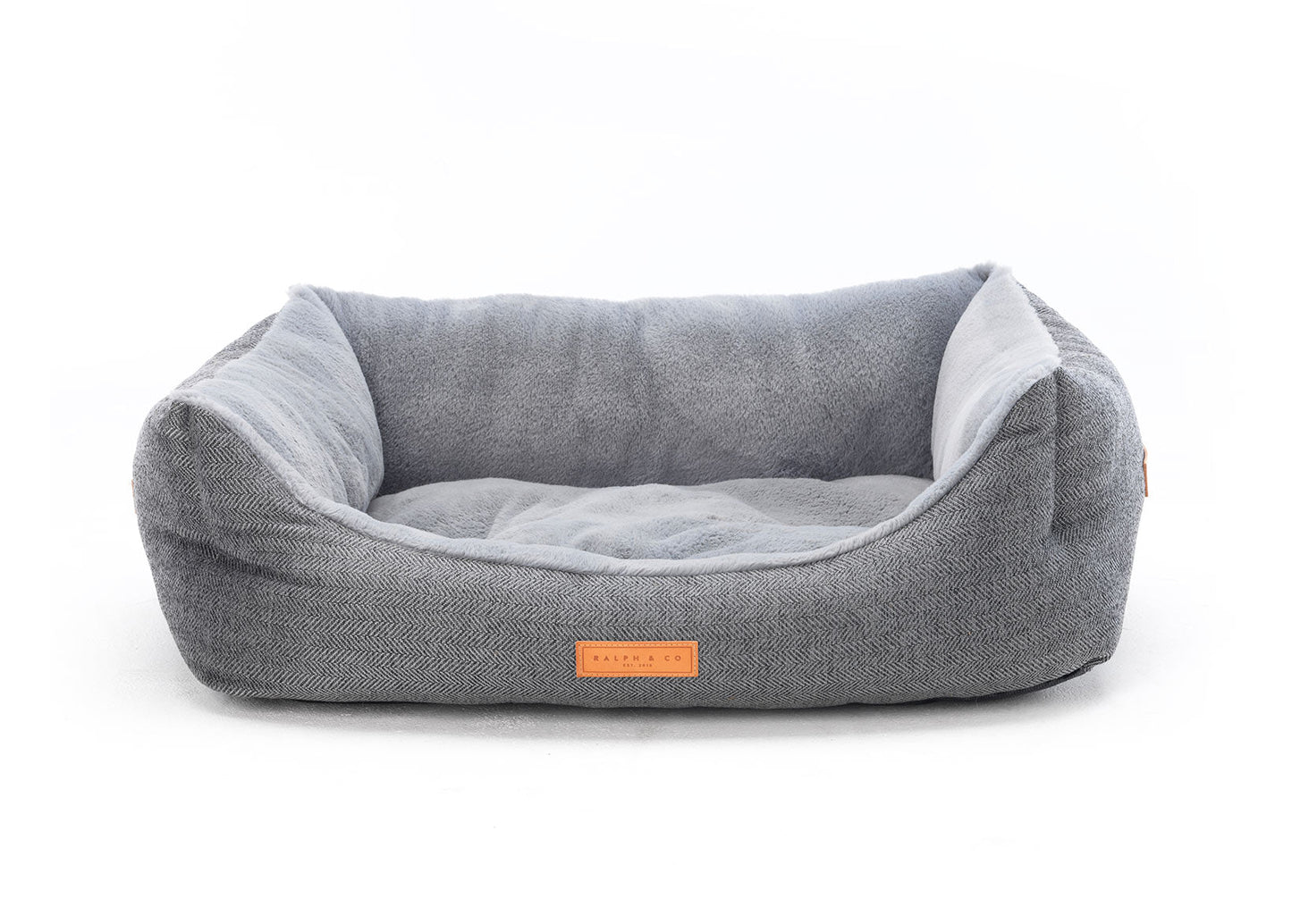 THE BALMORAL | LUXURY HERRINGBONE BOLSTER DOG BED