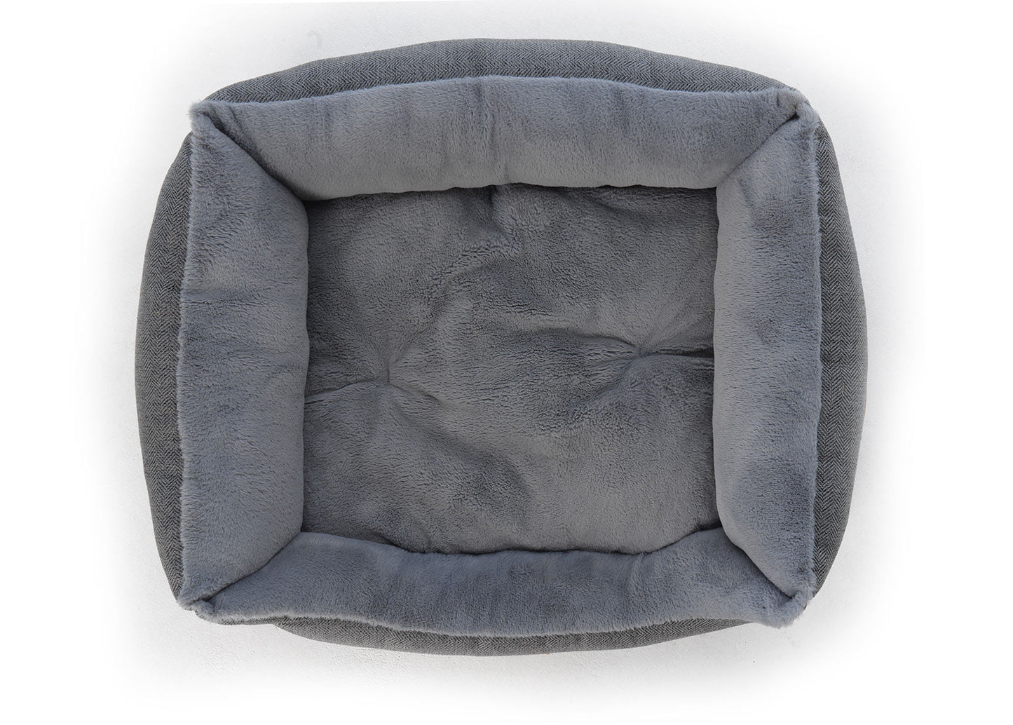 THE BALMORAL | LUXURY HERRINGBONE BOLSTER DOG BED