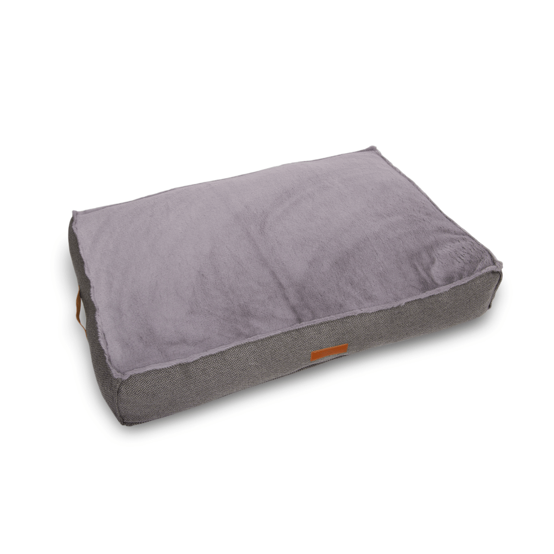 THE BALMORAL | LUXURY HERRINGBONE FLAT PILLOW DOG BED