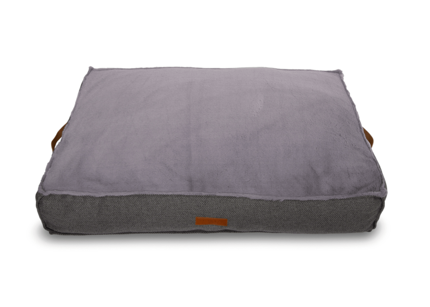THE BALMORAL | LUXURY HERRINGBONE FLAT PILLOW DOG BED