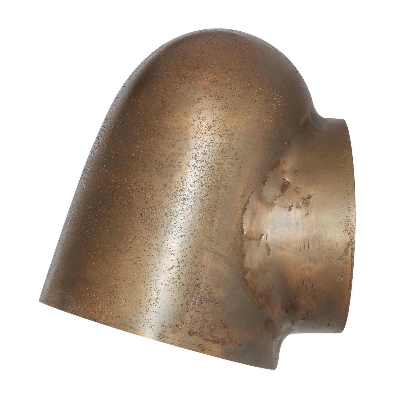 Hopton - Antique Brass Mast Down Wall Light | Nautical Industrial Sconce
