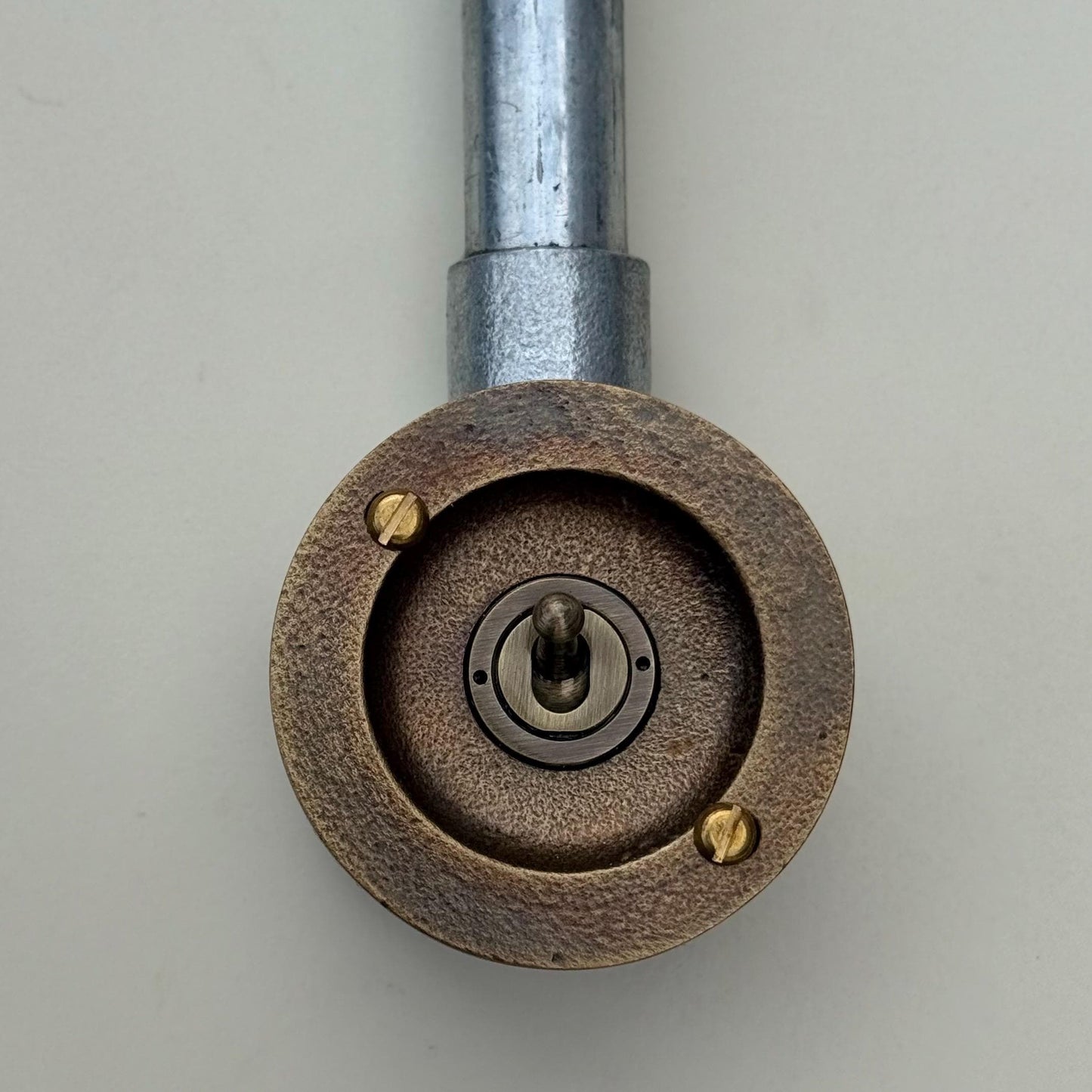 Single Gang 2 Way Antique Brass Conduit Light Toggle Switch