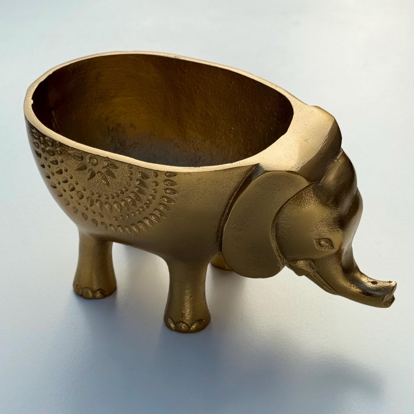 Elephant Indoor Planter | Brass Finish Animal Plant Pot