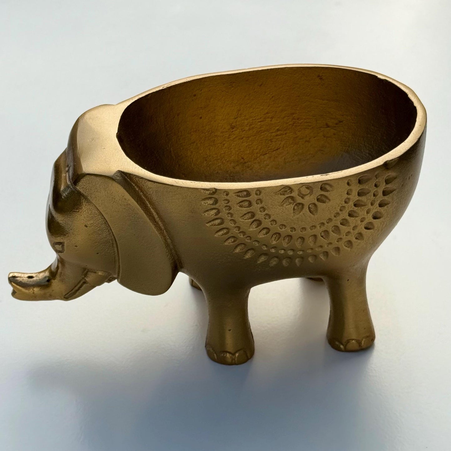 Elephant Indoor Planter | Brass Finish Animal Plant Pot
