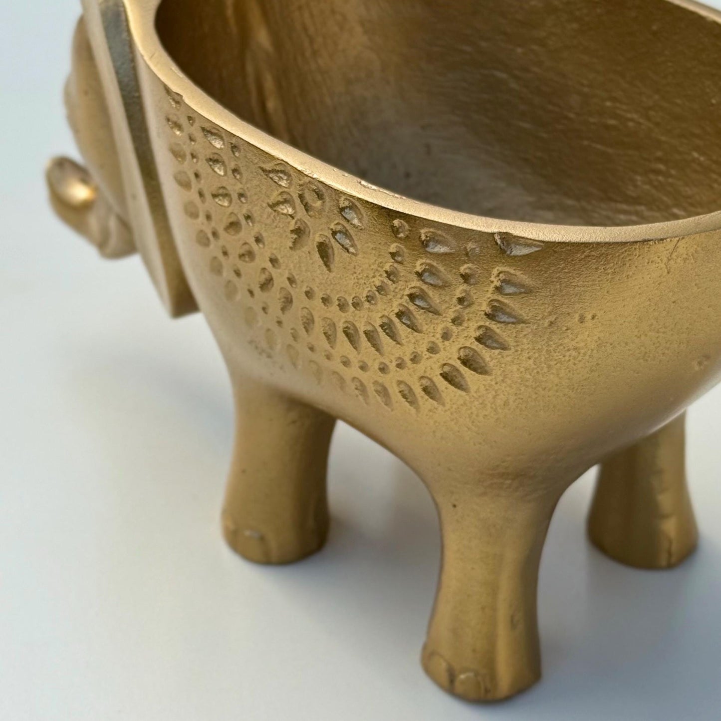 Elephant Indoor Planter | Brass Finish Animal Plant Pot