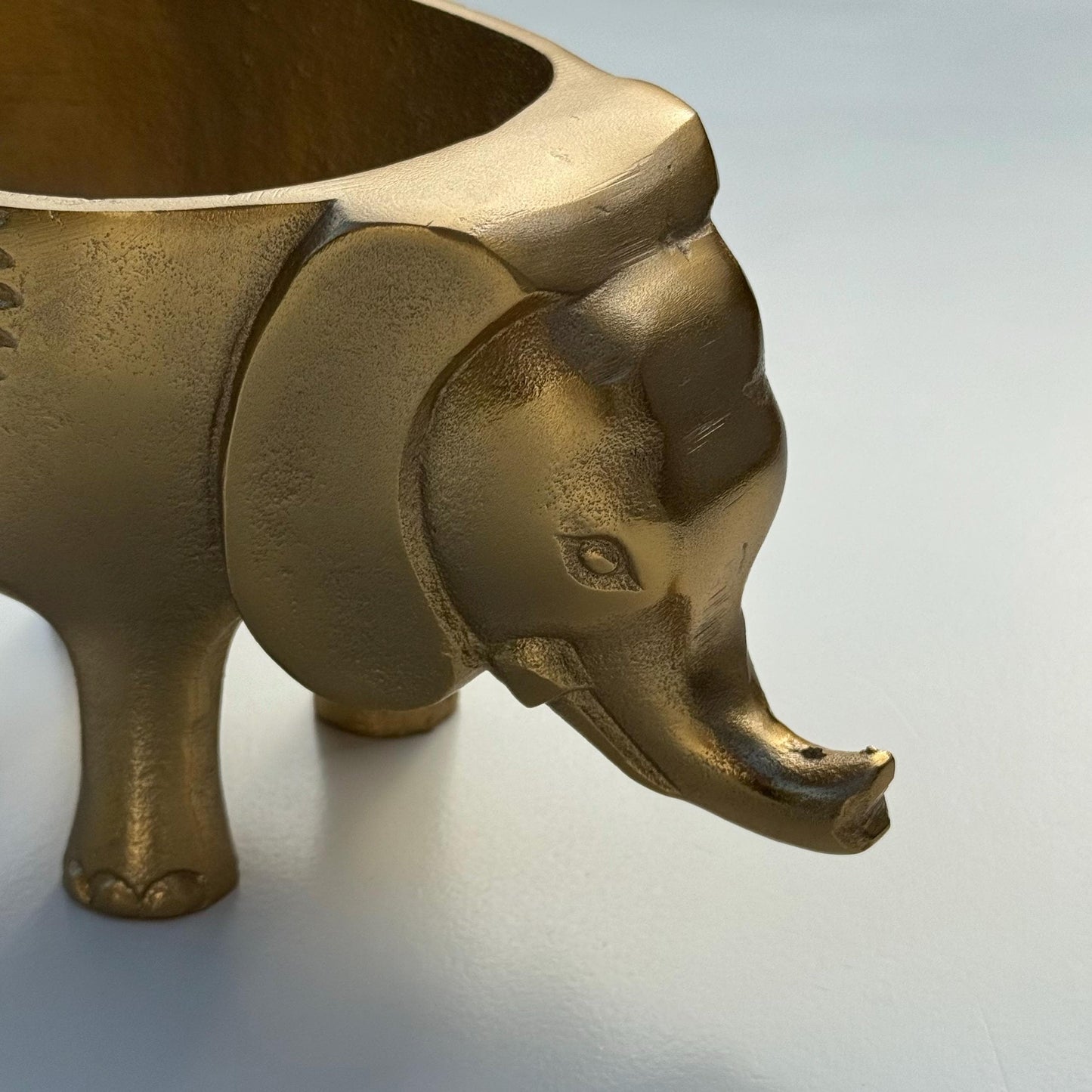 Elephant Indoor Planter | Brass Finish Animal Plant Pot