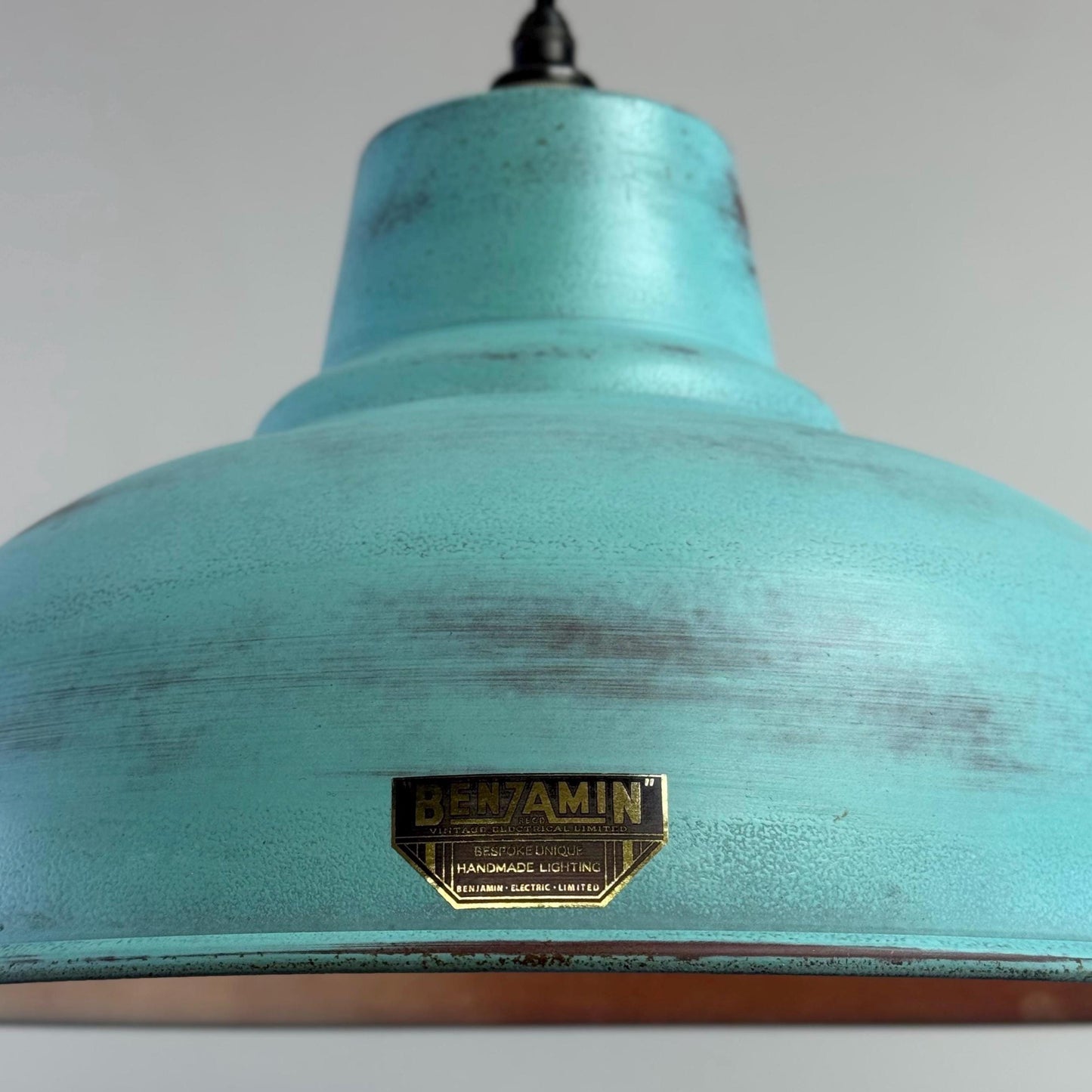 Salthouse XL Copper Verdigris Patina Lampshade Pendant Light - 14.5 Inch