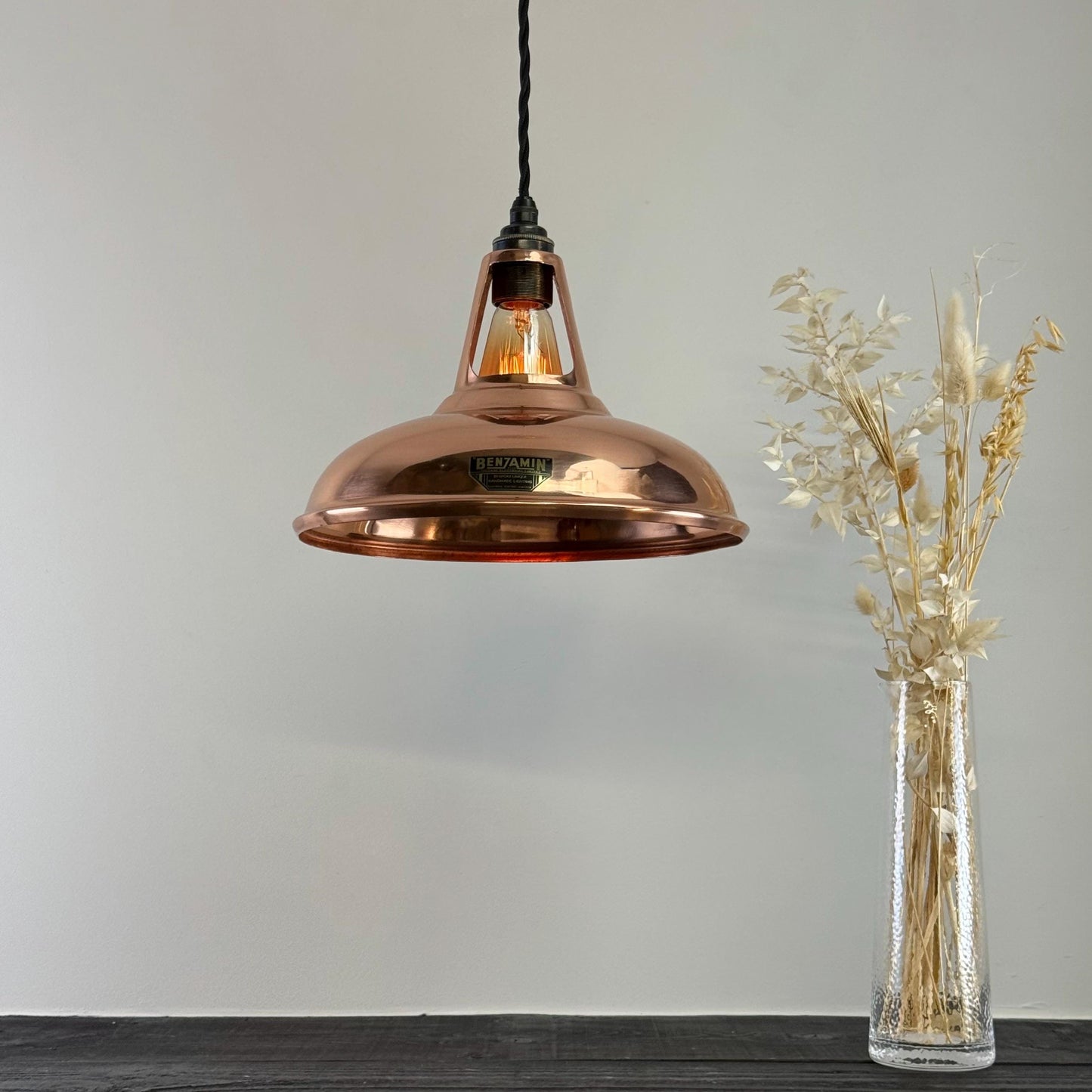 Cawston Solid Copper Coolicon Lampshade Pendant Light - 11 Inch