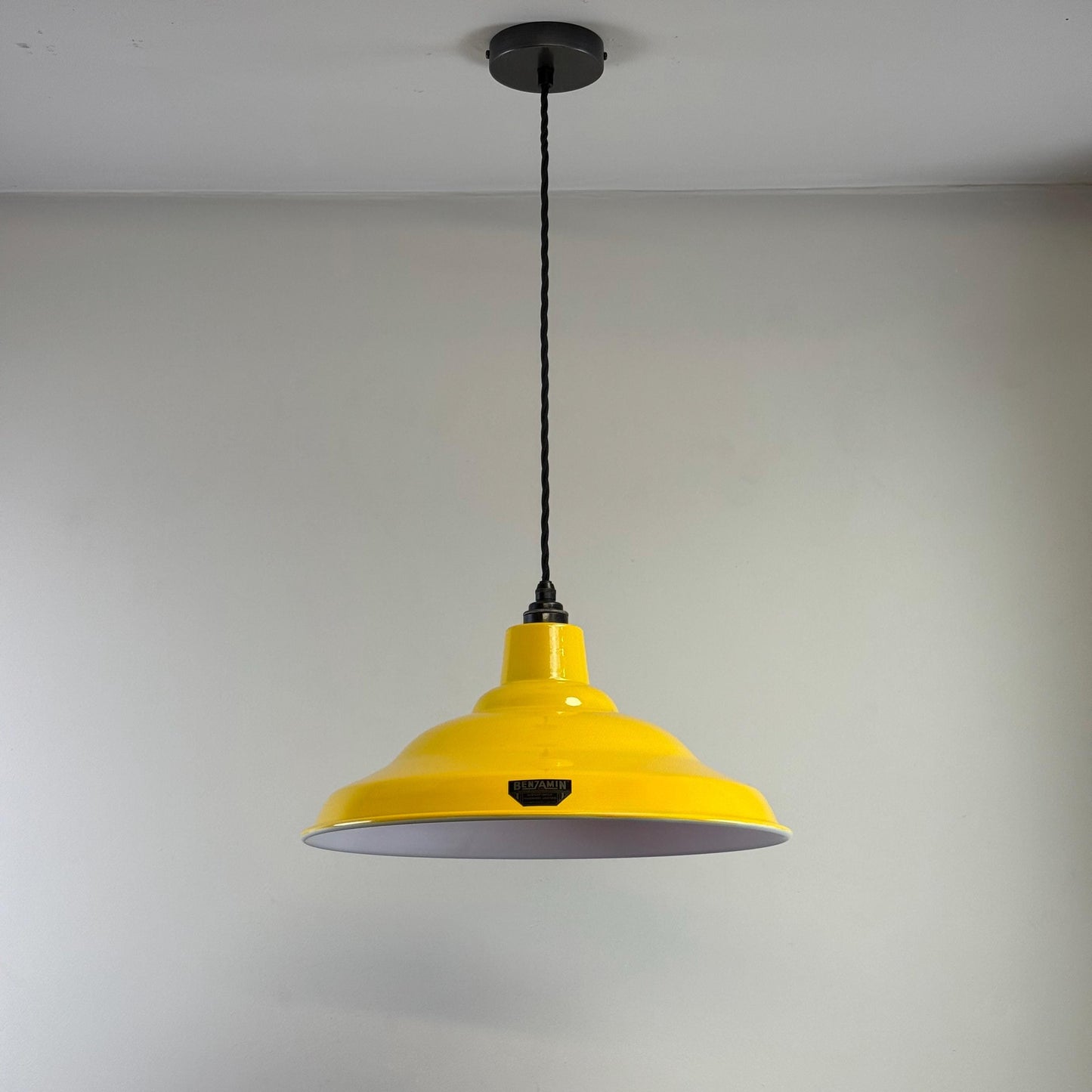 Bawsey Summer Yellow Lampshade Pendant Light Factory Second ~ 16 Inch