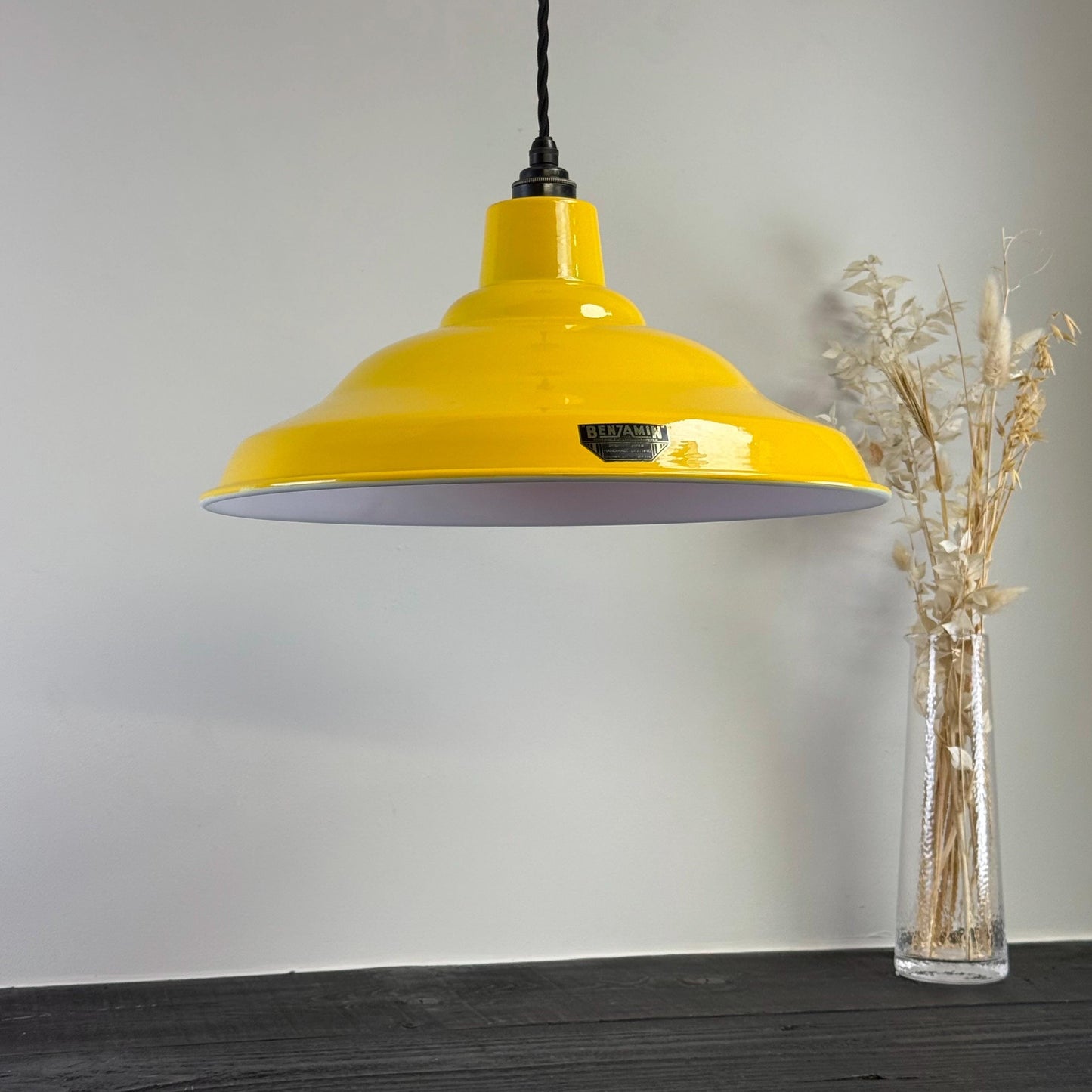 Bawsey Summer Yellow Lampshade Pendant Light Factory Second ~ 16 Inch