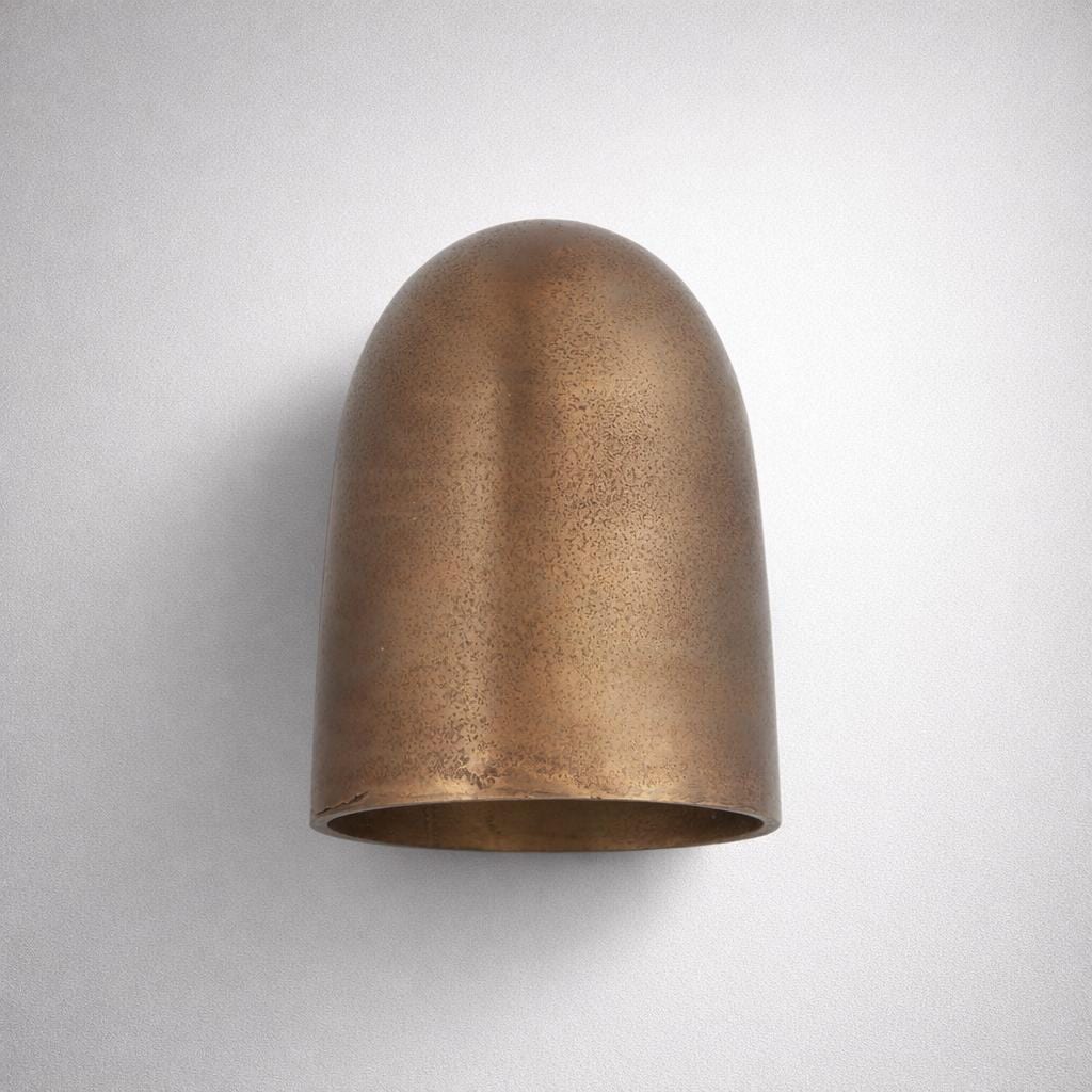 Hopton - Antique Brass Mast Down Wall Light | Nautical Industrial Sconce