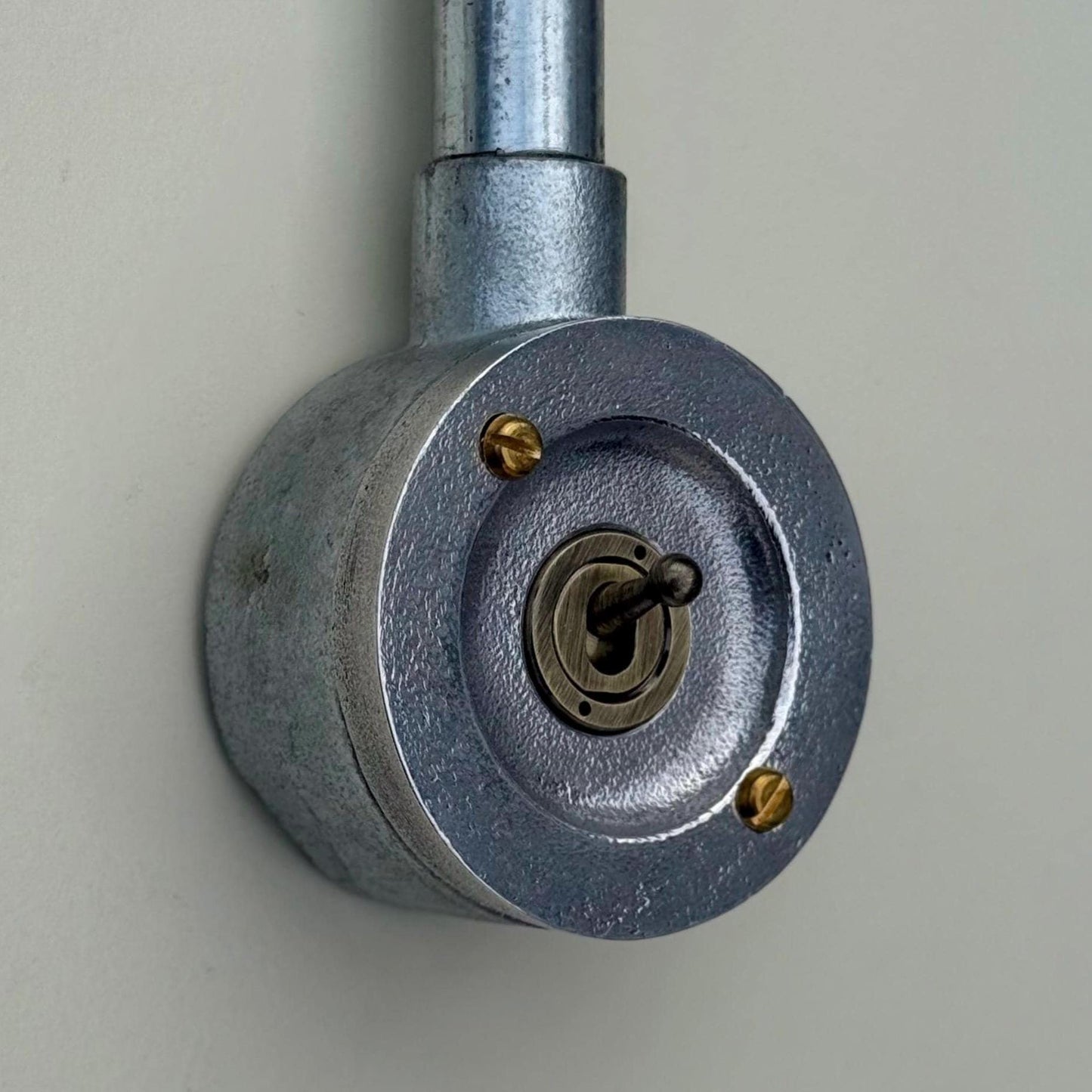 Single Gang Metal Conduit Light Switch | 2 Way Industrial Vintage Style