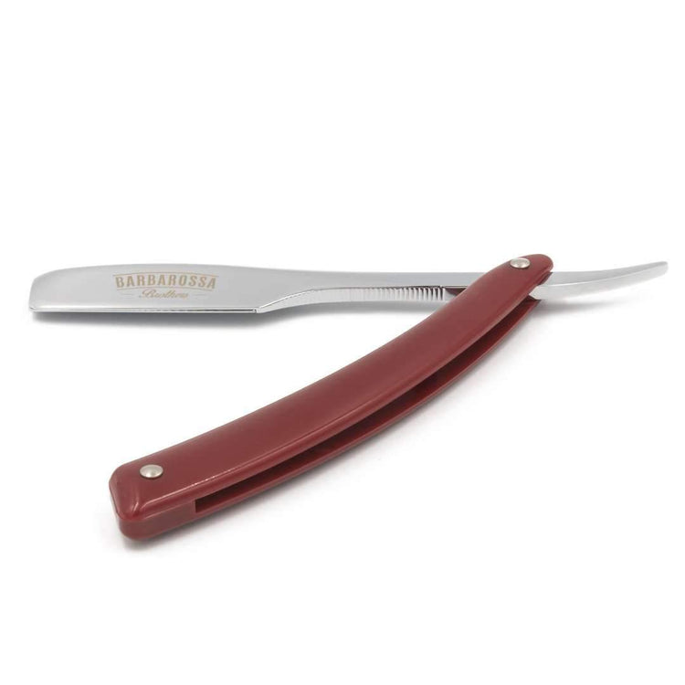Japanese Kamisori Cut Throat Razor - Foldable - in Fire Red