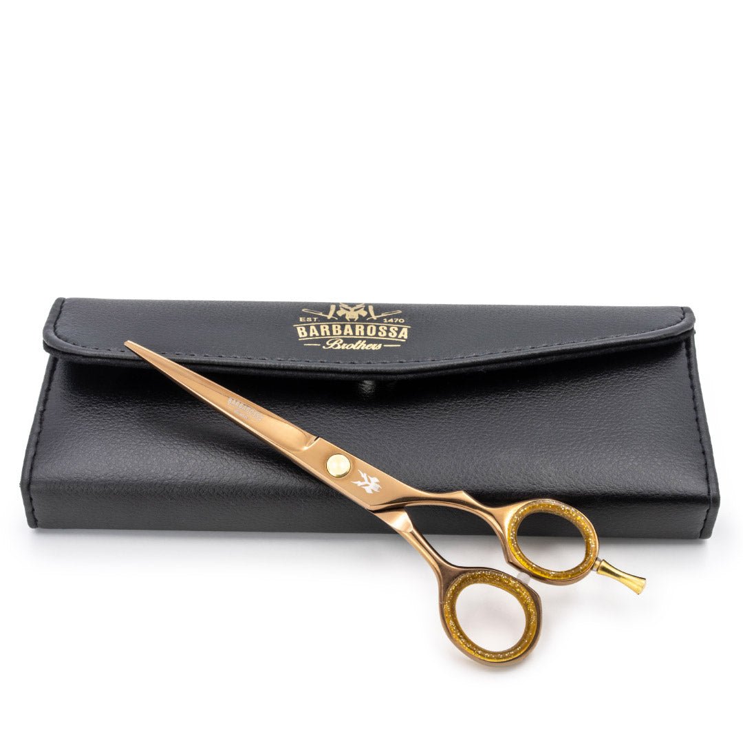 Japanese Steel 6" Cutting Scissors - Rose Gold Titanium