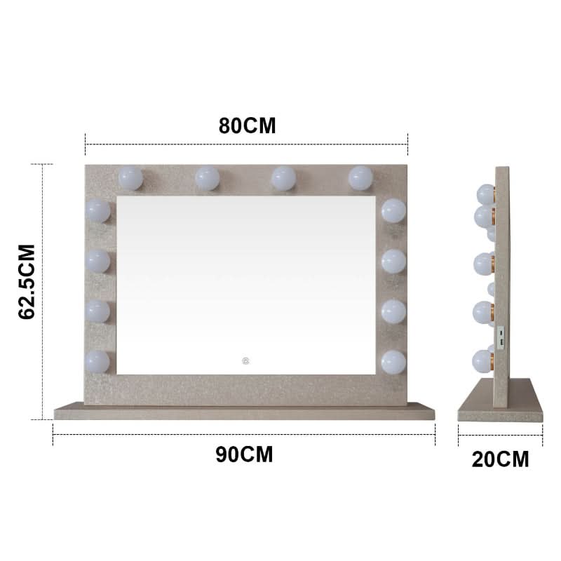 Jolie Gold Hollywood Mirror 80 x 60cm