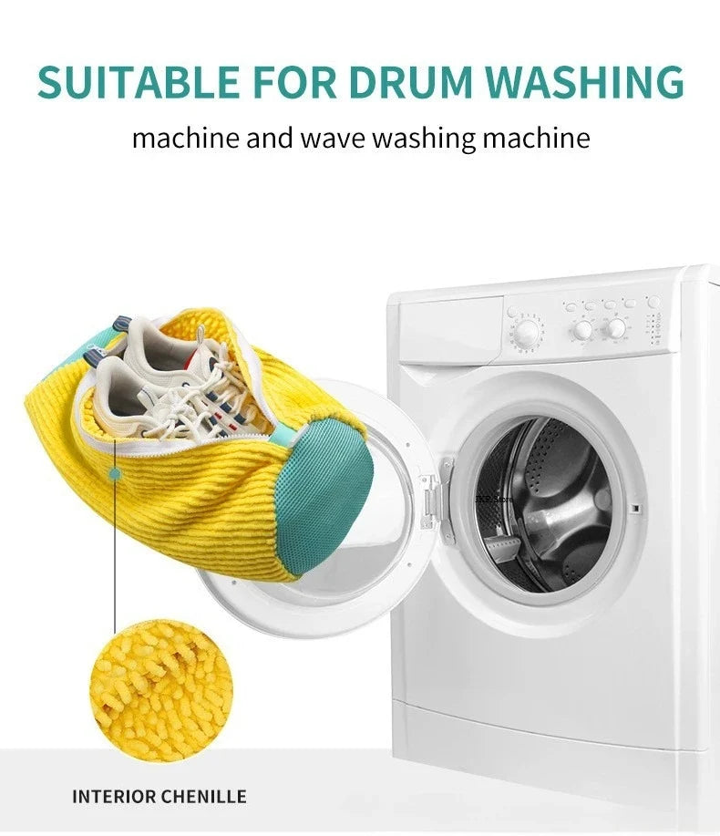 Laundry Shoe Washing Bag – Padded Net Protector for Machine Wash