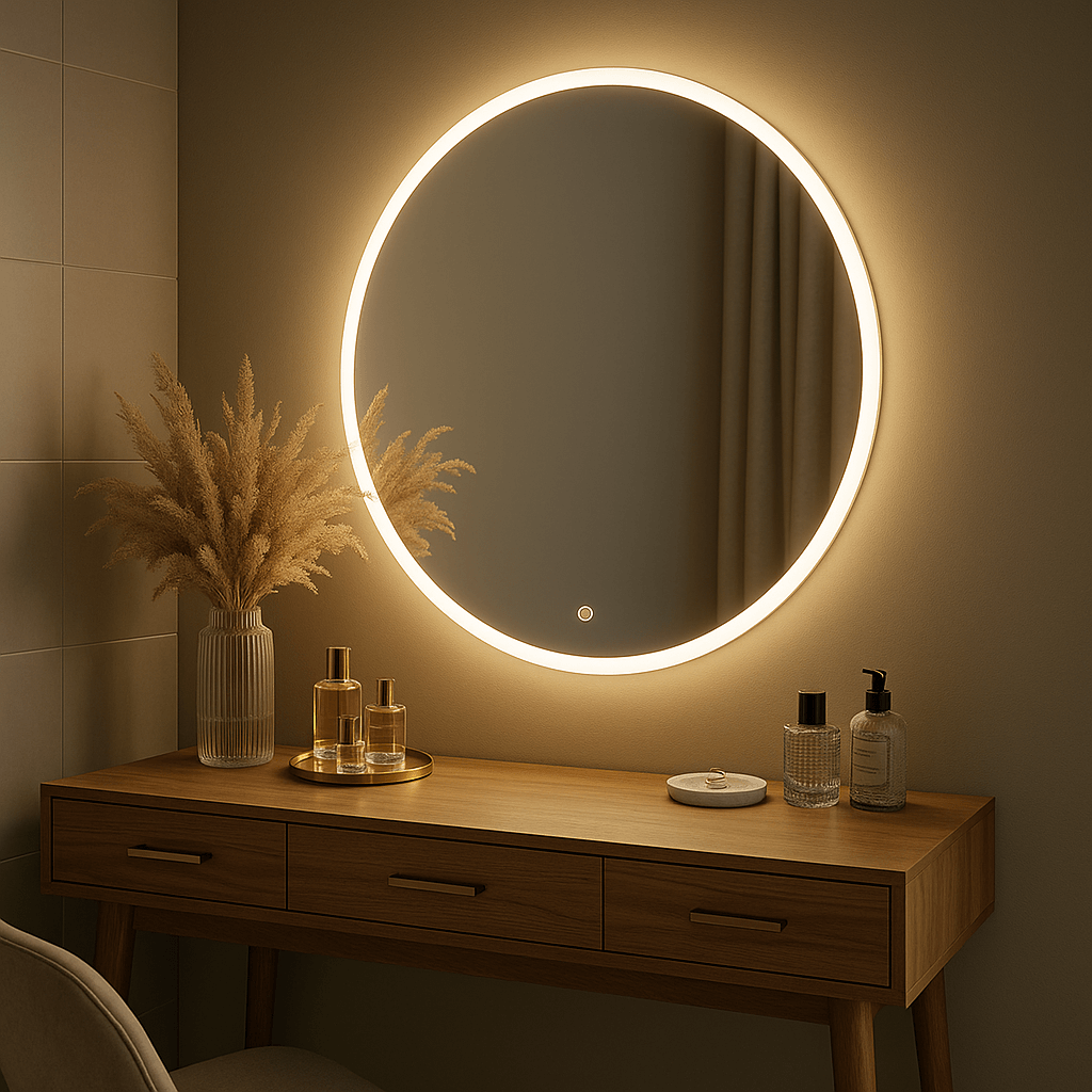 Ava Round Wall Mounted Mirror 80cm