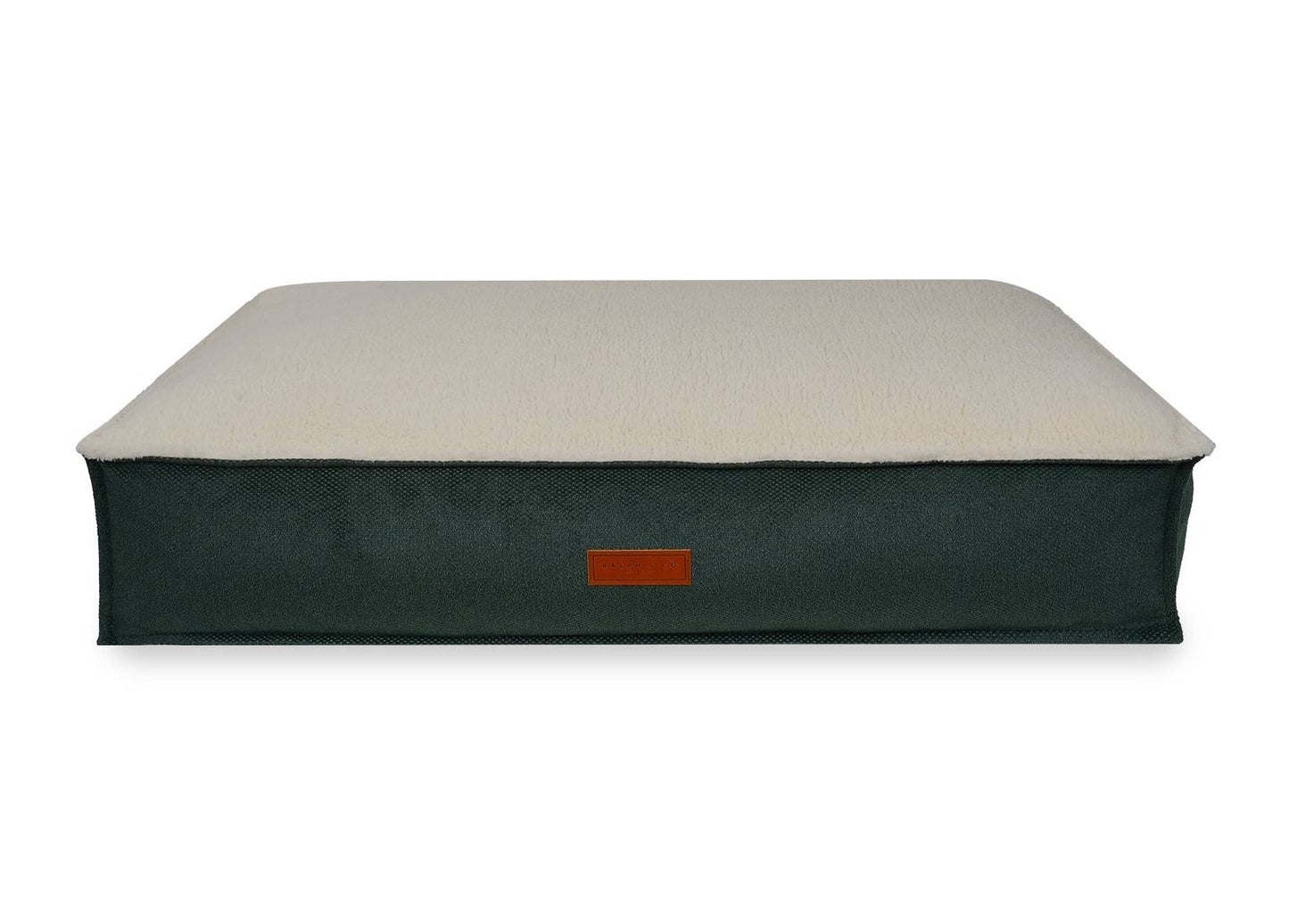 THE RICHMOND | LUXURY GREEN FLAT PILLOW DOG BED