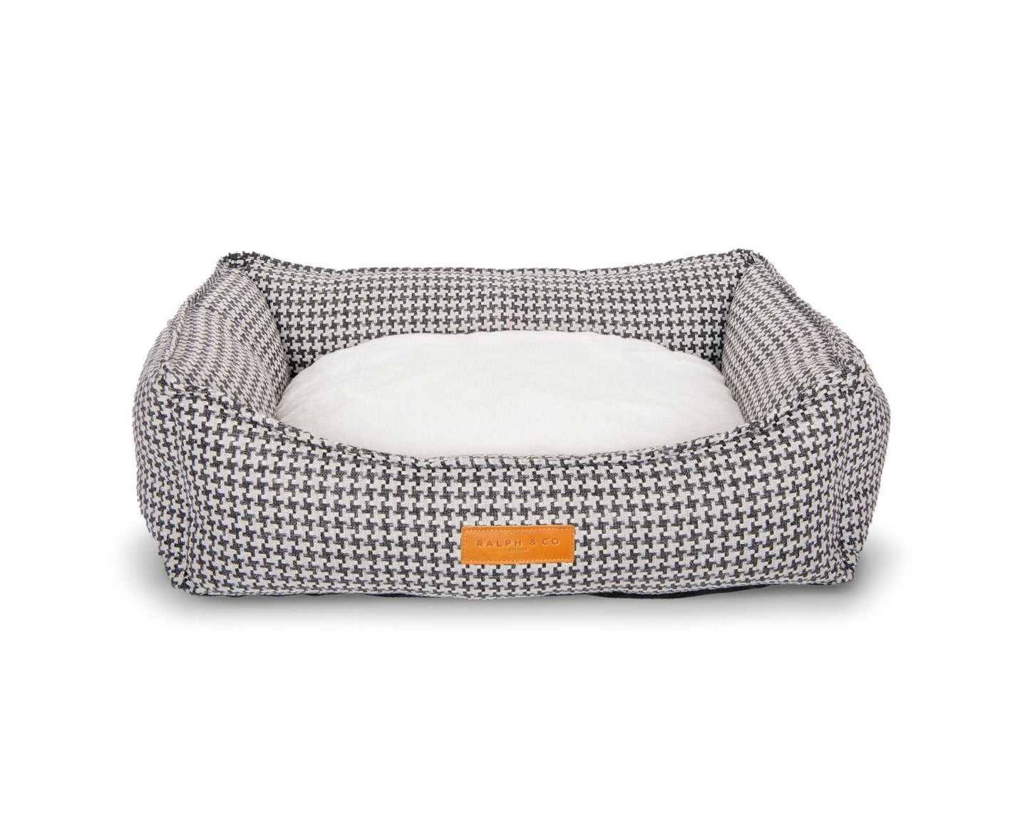 THE KENSINGTON | LUXURY HOUNDSTOOTH BOLSTER DOG BED