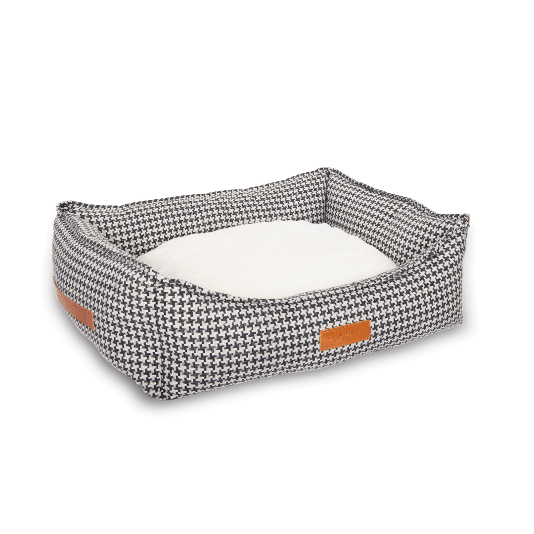 THE KENSINGTON | LUXURY HOUNDSTOOTH BOLSTER DOG BED