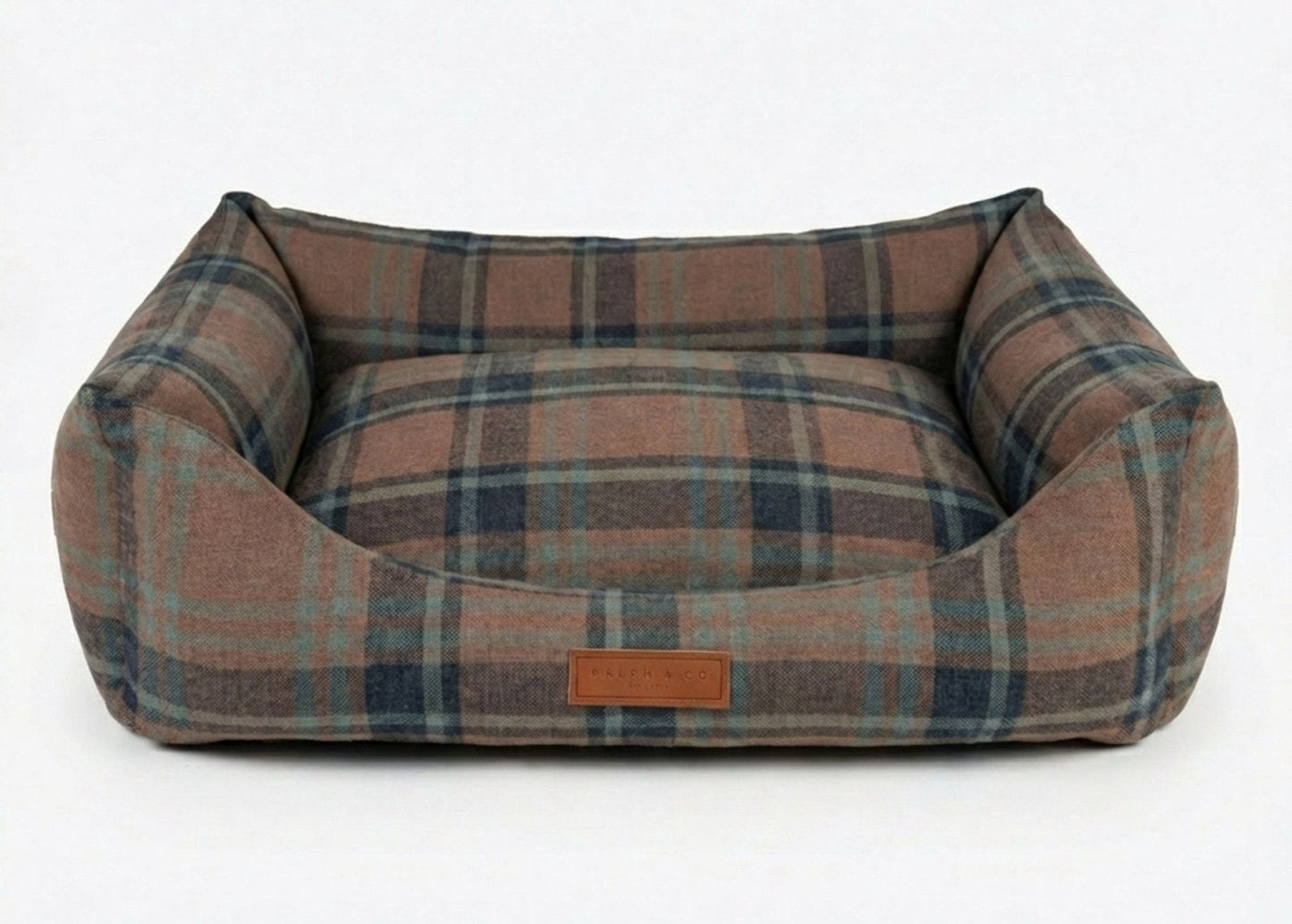 THE MARLOW | LUXURY TARTAN BOLSTER DOG BED