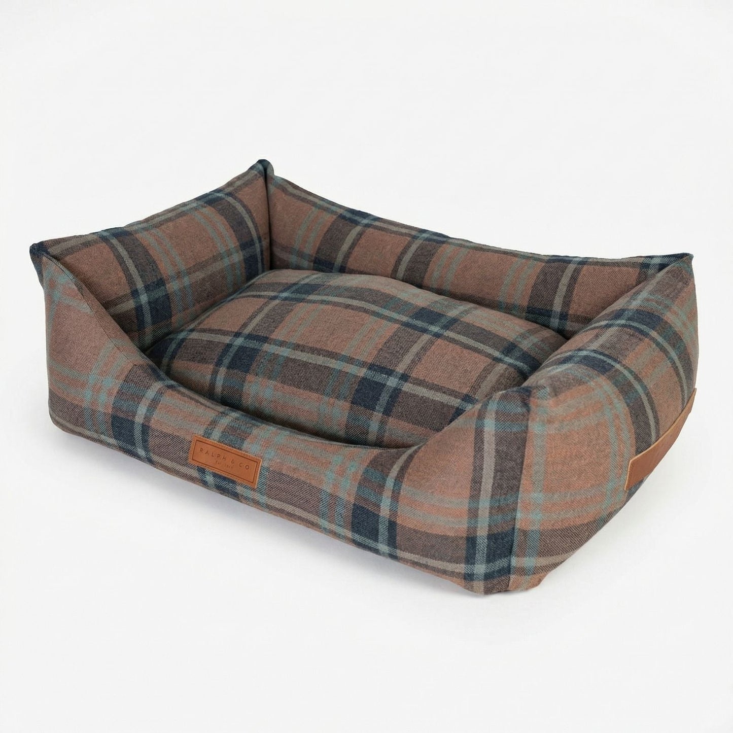 THE MARLOW | LUXURY TARTAN BOLSTER DOG BED