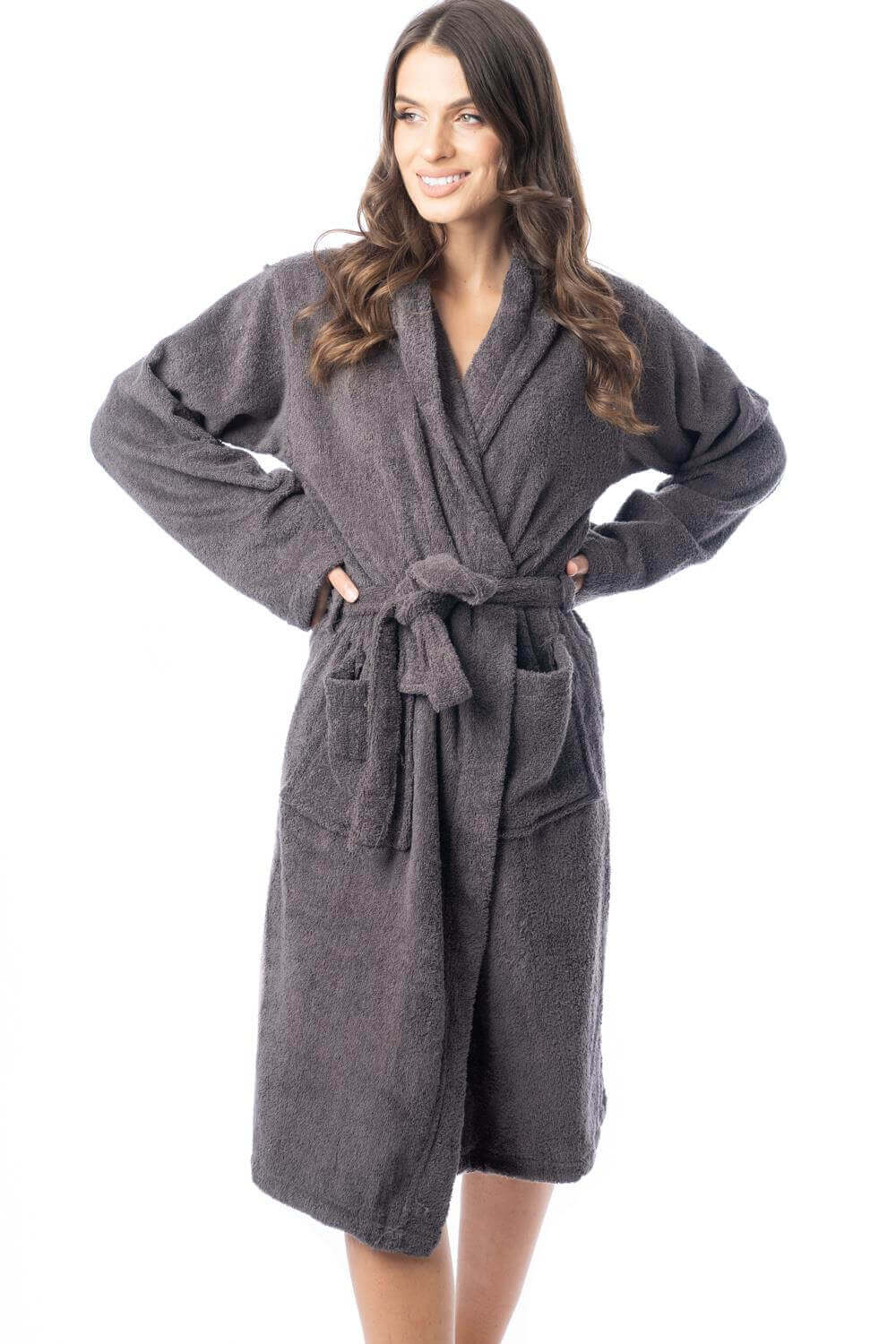 Daisy Dreamer Womens Bath Robe 100% Cotton Terry Towelling Ultra-Absorbent Super Soft Cosy Dressing Gown