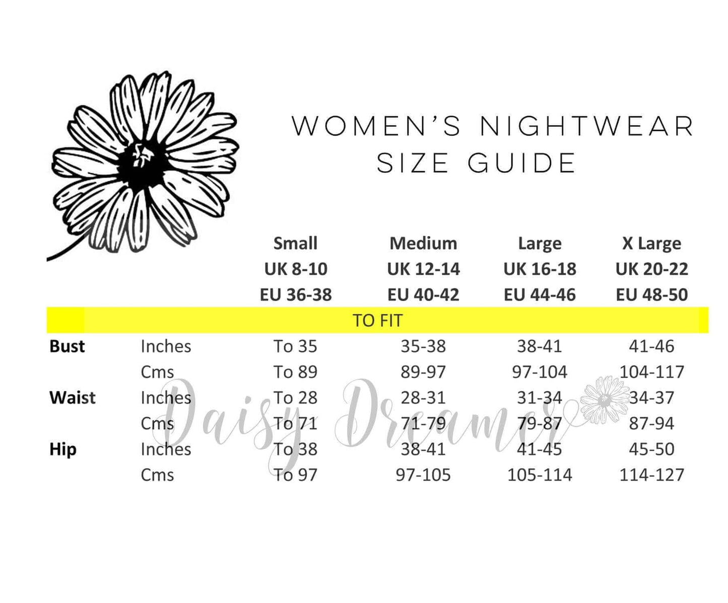 Daisy Dreamer Womens Bath Robe 100% Cotton Terry Towelling Ultra-Absorbent Super Soft Cosy Dressing Gown