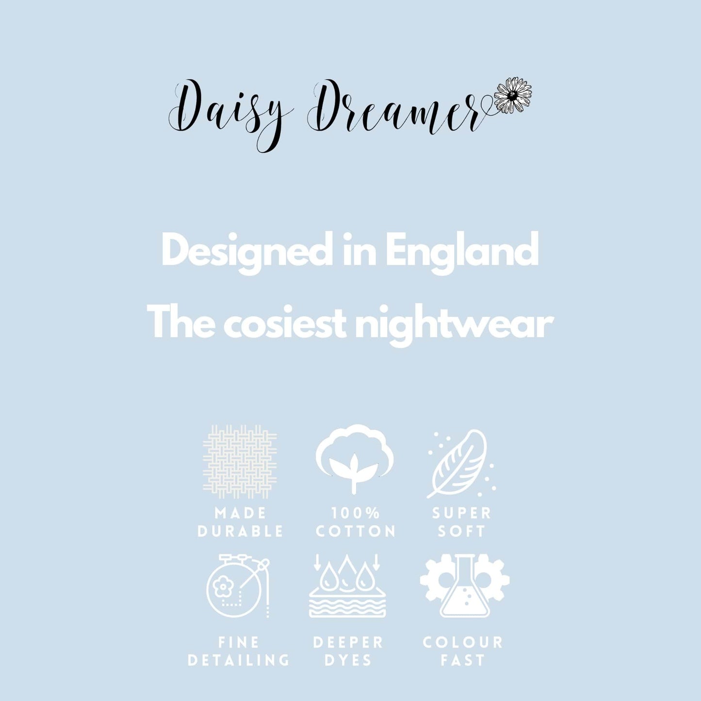 Daisy Dreamer Womens Bath Robe 100% Cotton Terry Towelling Ultra-Absorbent Super Soft Cosy Dressing Gown
