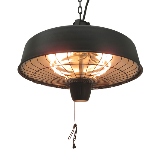 Adjustable Infrared Heater 1000/2500W Halogen Electric Light Ceiling Hanging
