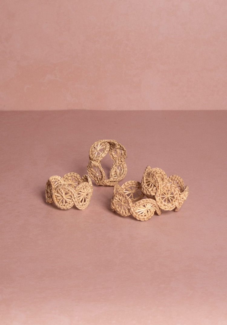 Atlántico Iraca Woven Napkin Ring, Natural