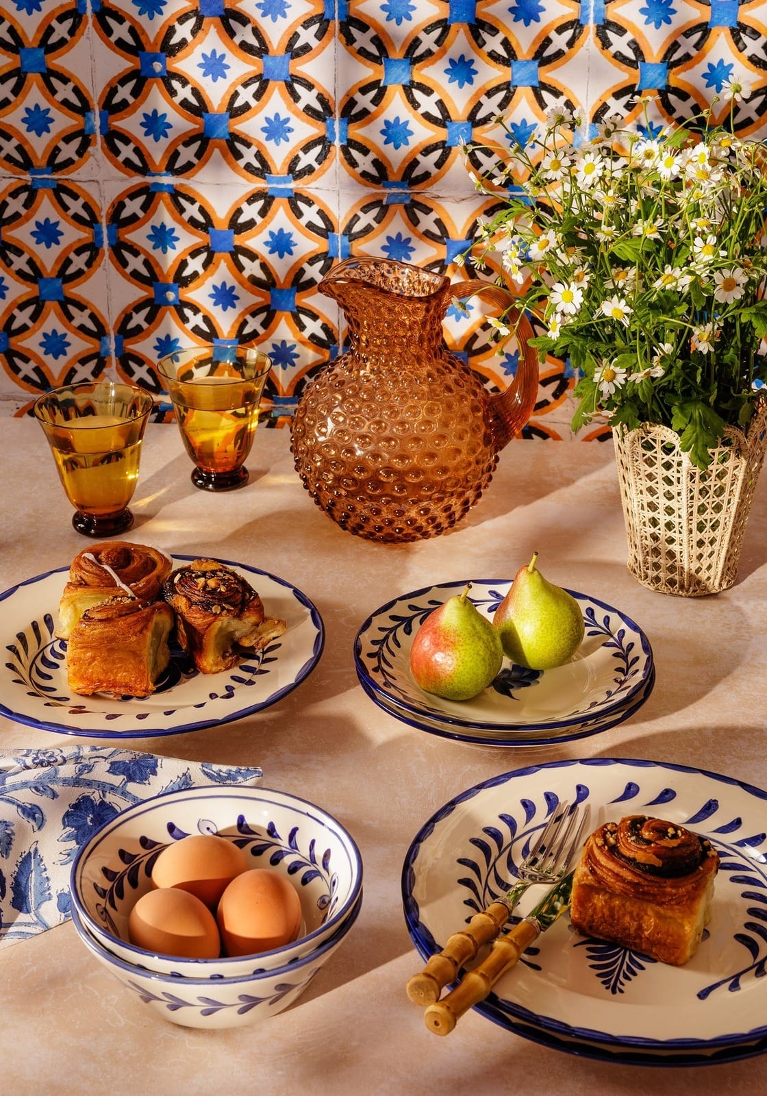 From Jaipur with Love Blue and White Table Napkin - Set of 4