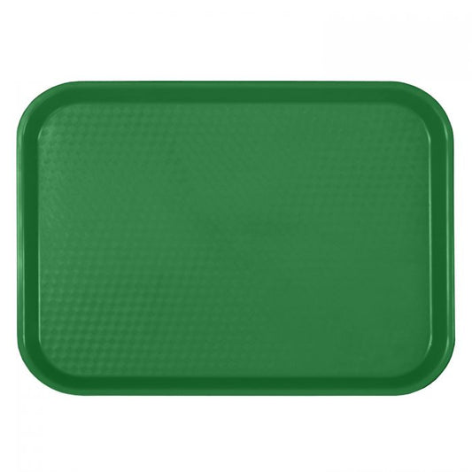 Rectangular Fast Food Serving Trays Green Medium - 412mm x 305mm (12in x 16 ¼in)