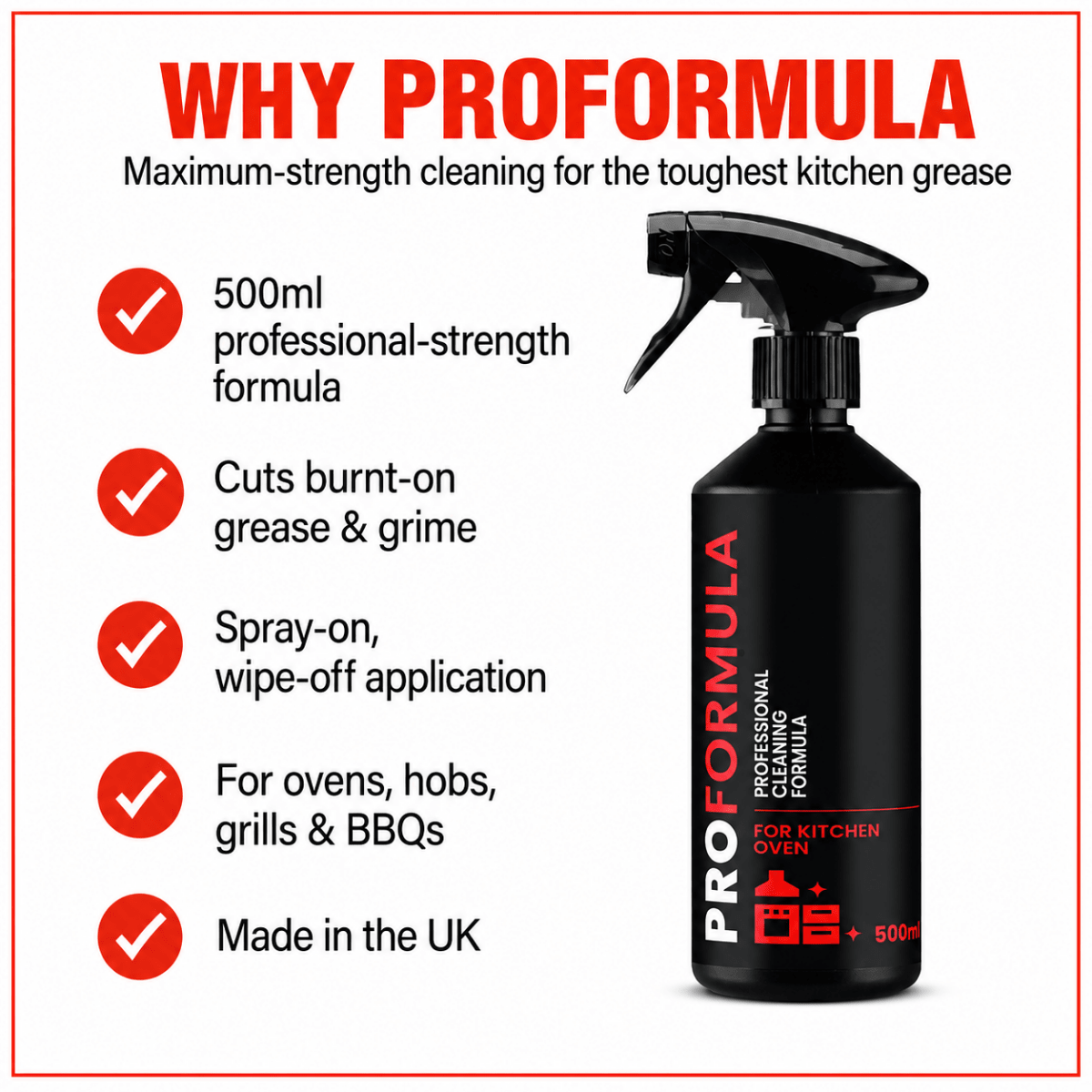 Proformula - Kitchen Hob & Oven Cleaner