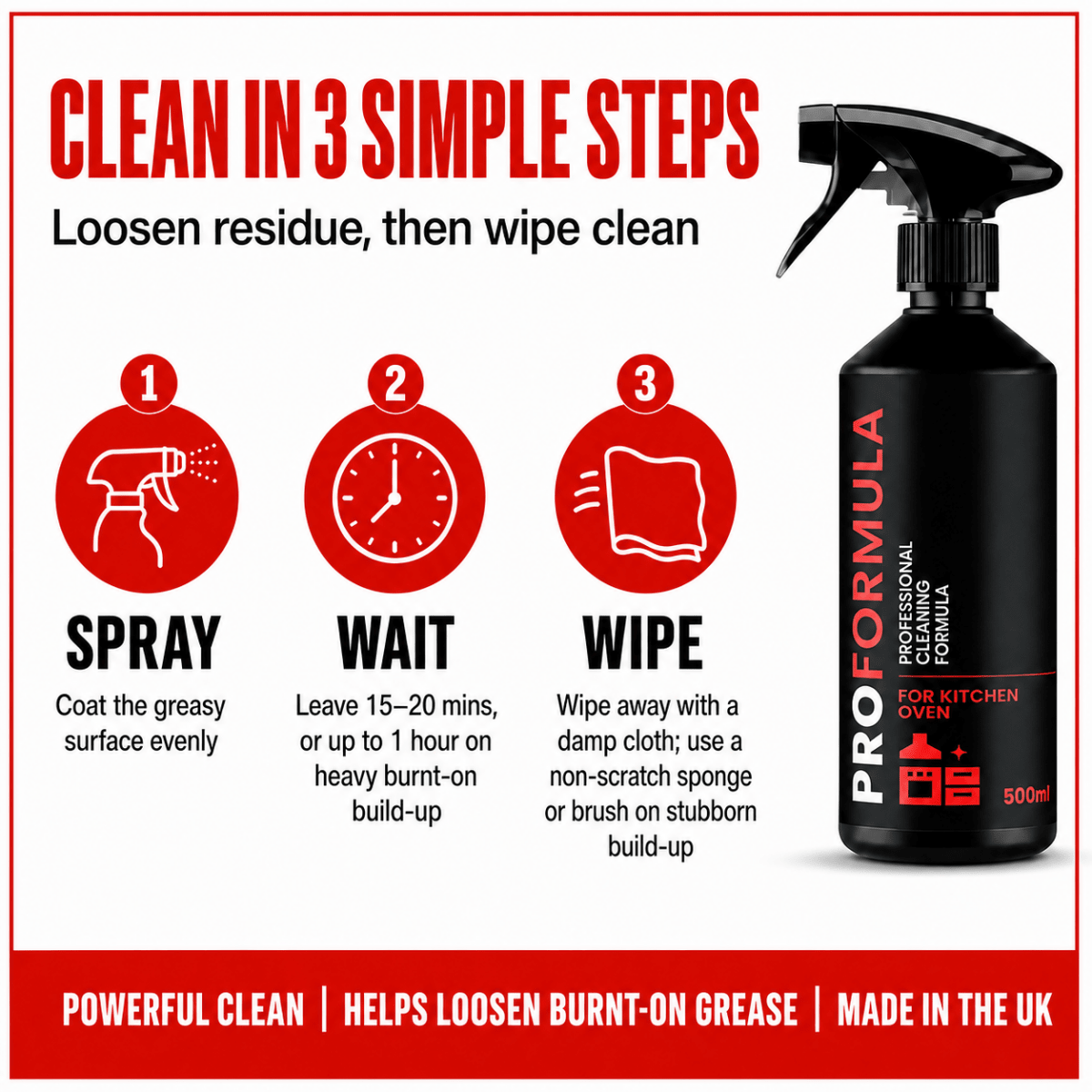 Proformula - Kitchen Hob & Oven Cleaner