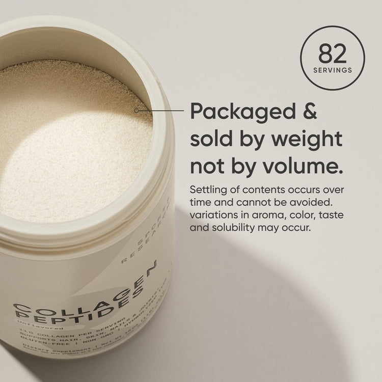 Sports Research Collagen Peptides — Hydrolyzed Type I & III Powder for Skin, Hair, Nails & Joints