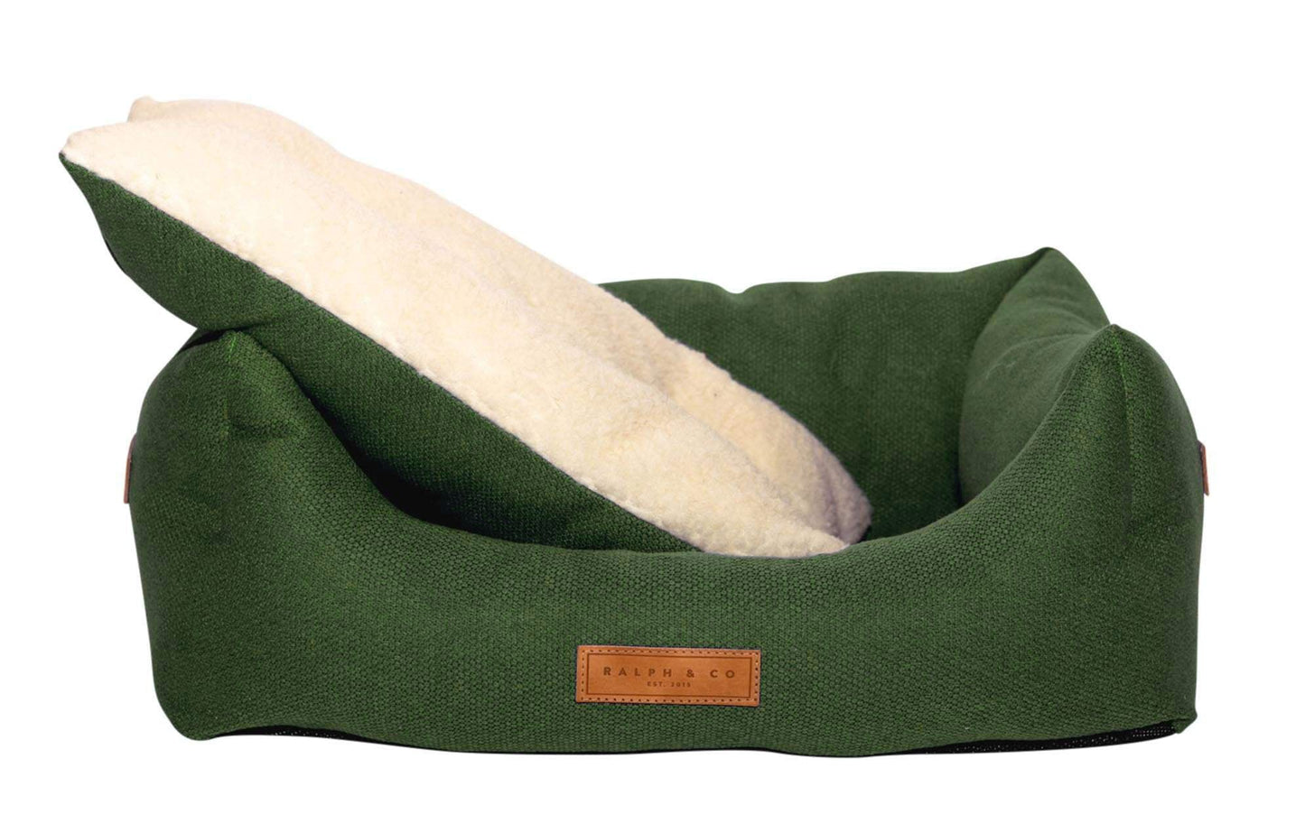 THE RICHMOND | LUXURY GREEN BOLSTER DOG BED