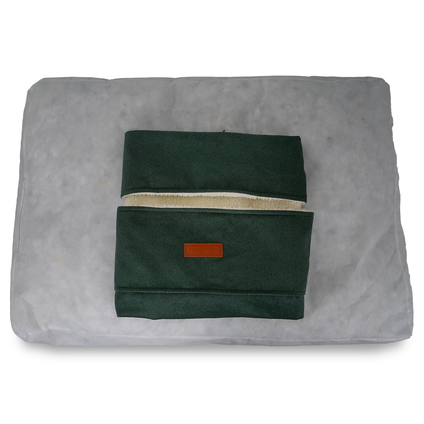 THE RICHMOND | LUXURY GREEN FLAT PILLOW DOG BED