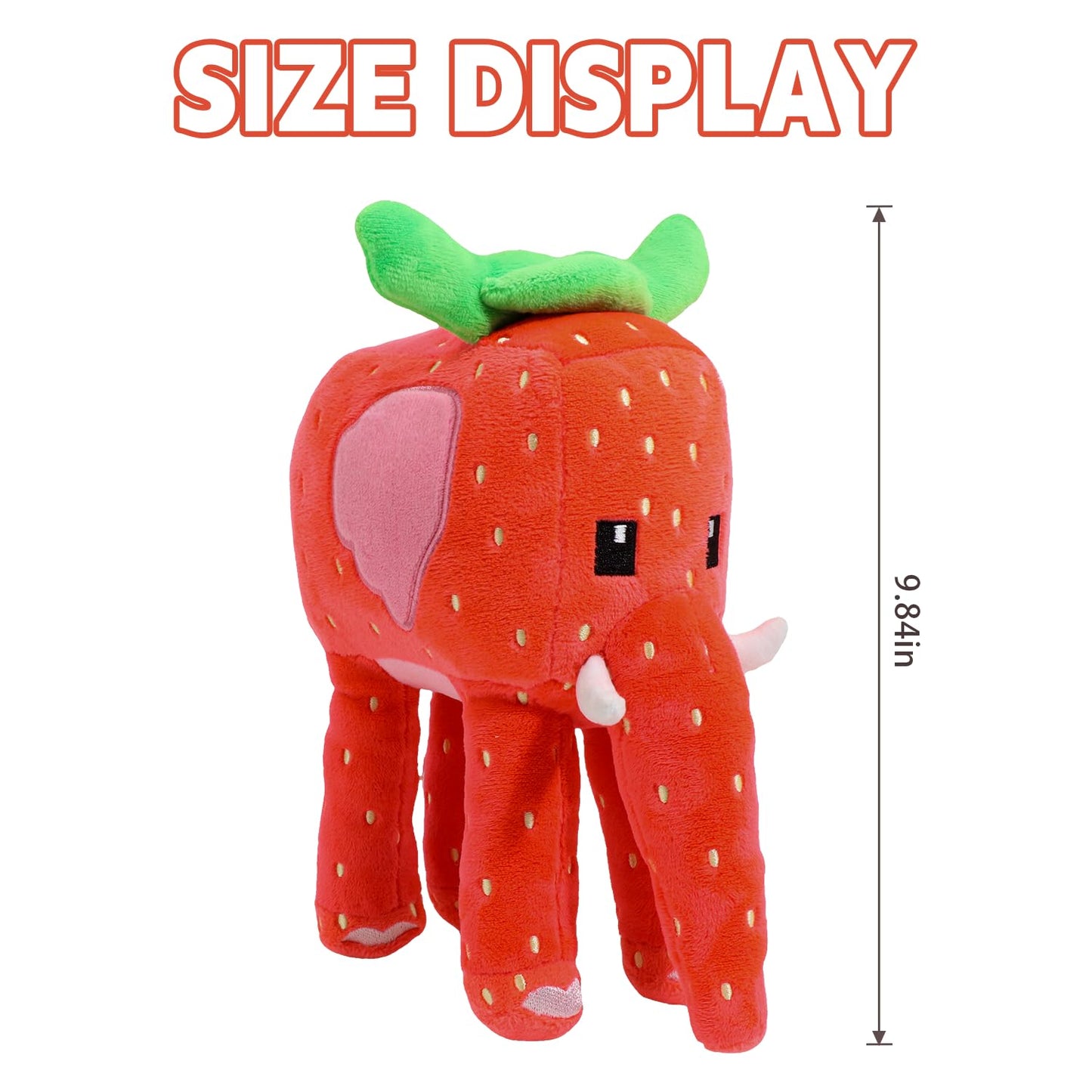 Strawberry Elephant Plush - Steal a Brainrot OG Rarity Toy (Official Meme Collection)