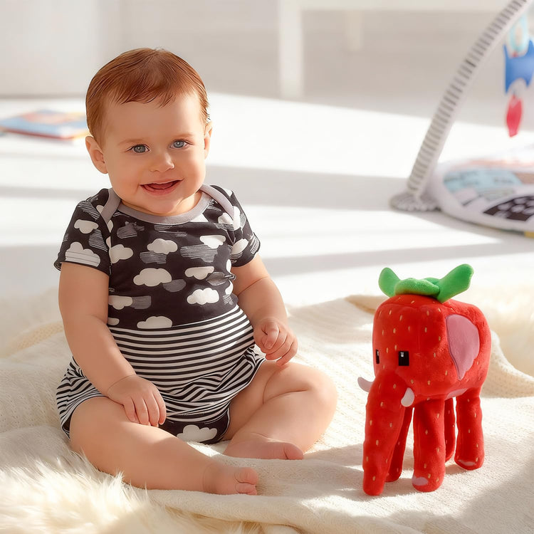 Strawberry Elephant Plush - Steal a Brainrot OG Rarity Toy (Official Meme Collection)