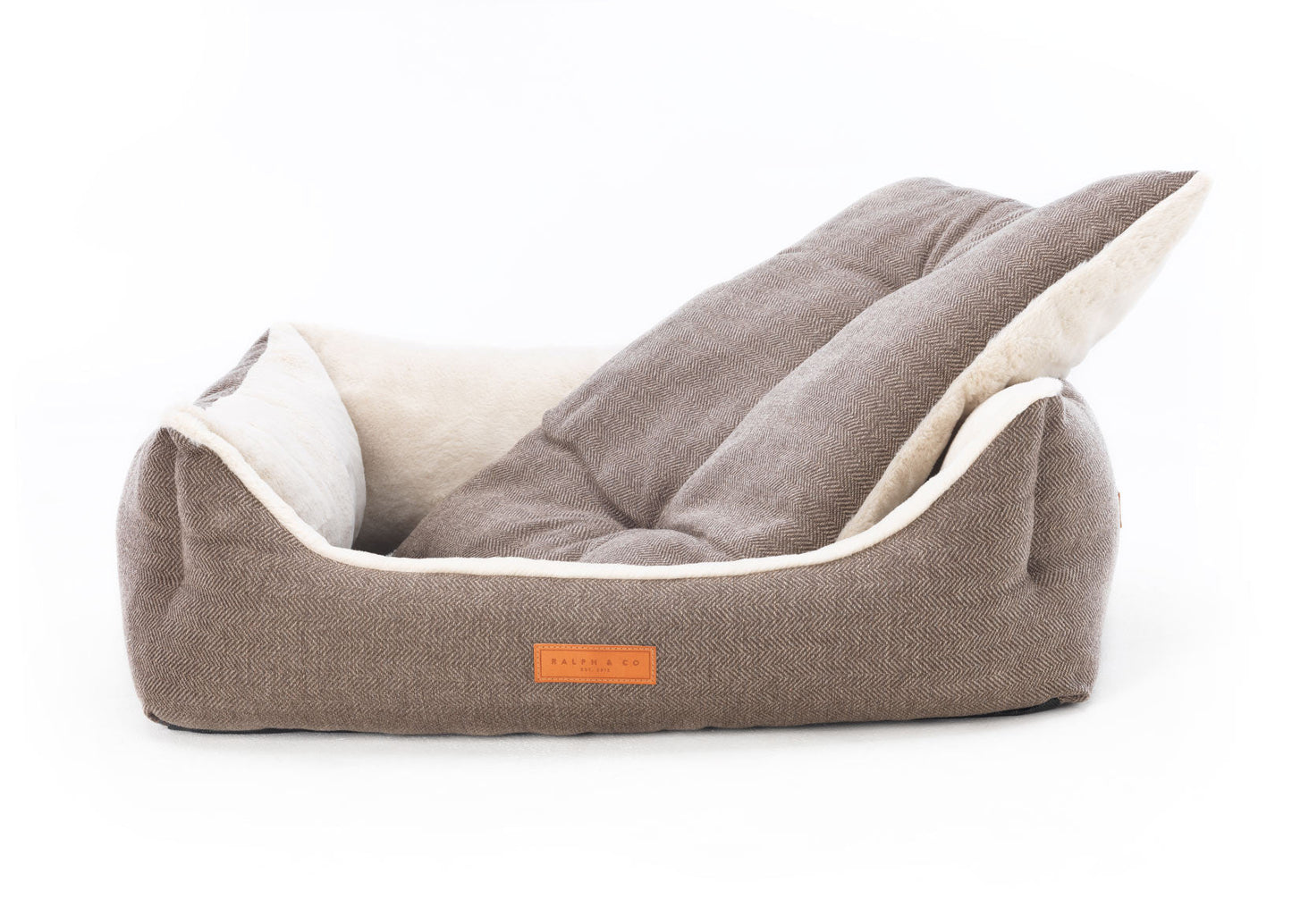 THE LINCOLN | LUXURY TWEED BOLSTER DOG BED