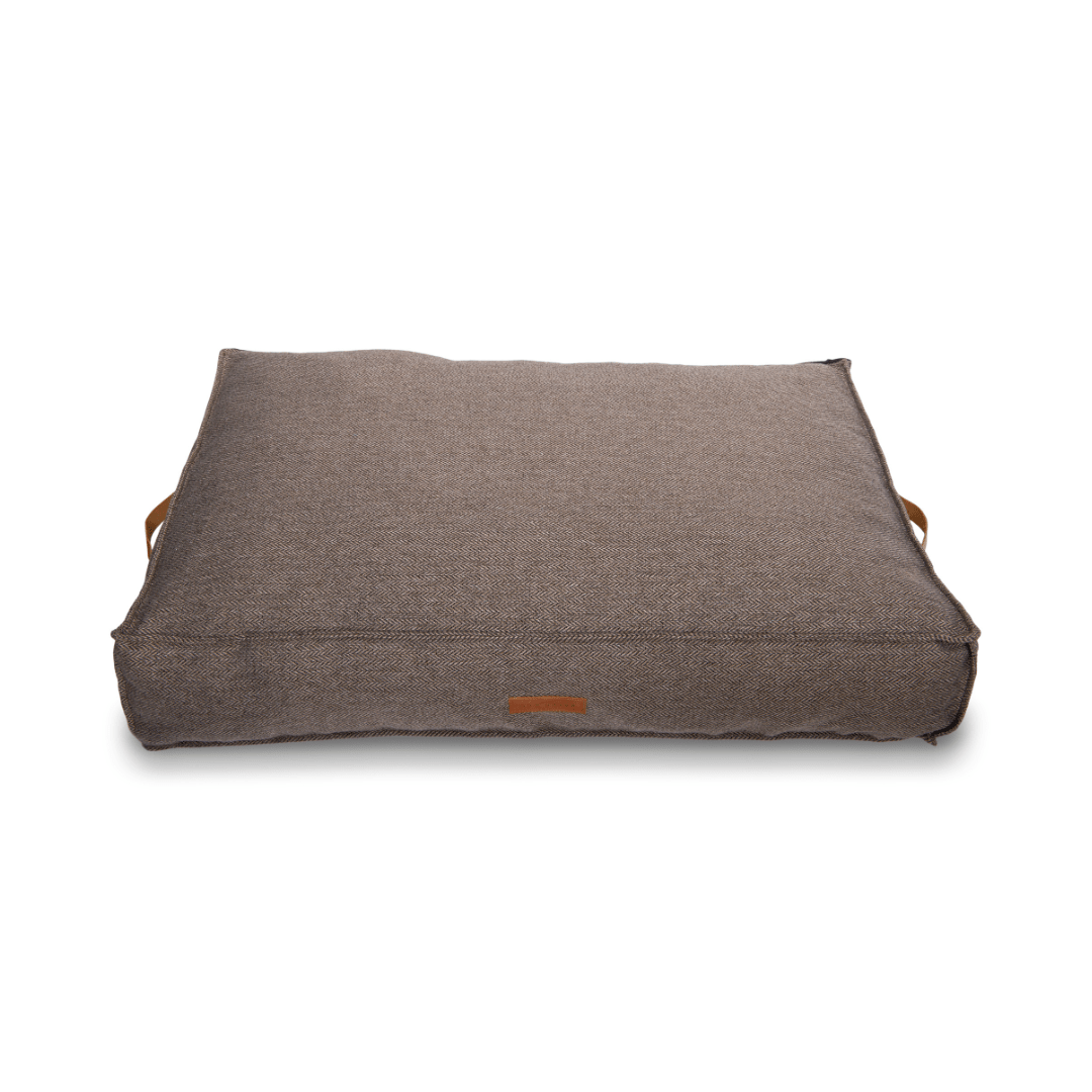 THE LINCOLN | LUXURY TWEED FLAT PILLOW DOG BED